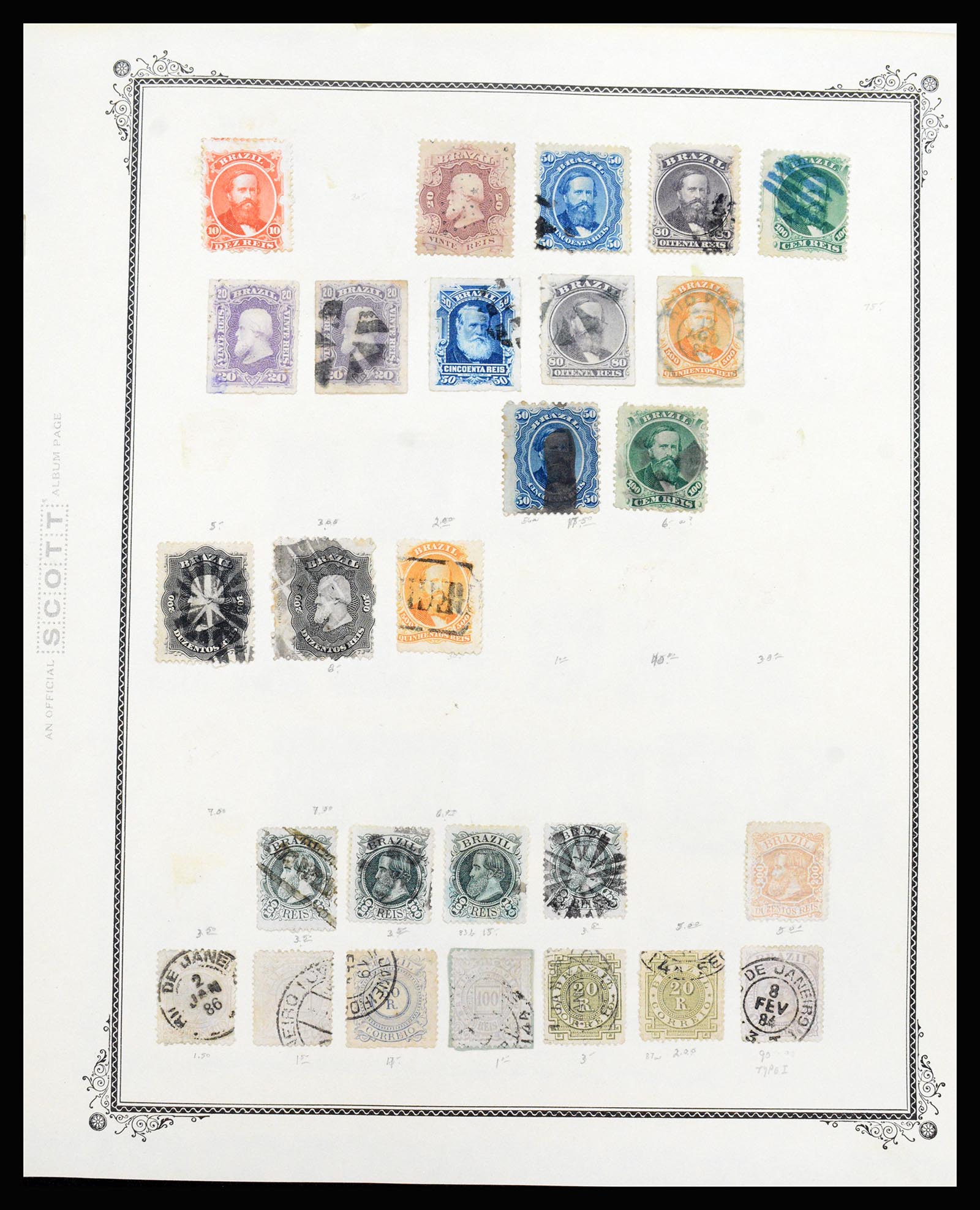37220 012 - Postzegelverzameling 37220 Brazilië 1843-2004.
