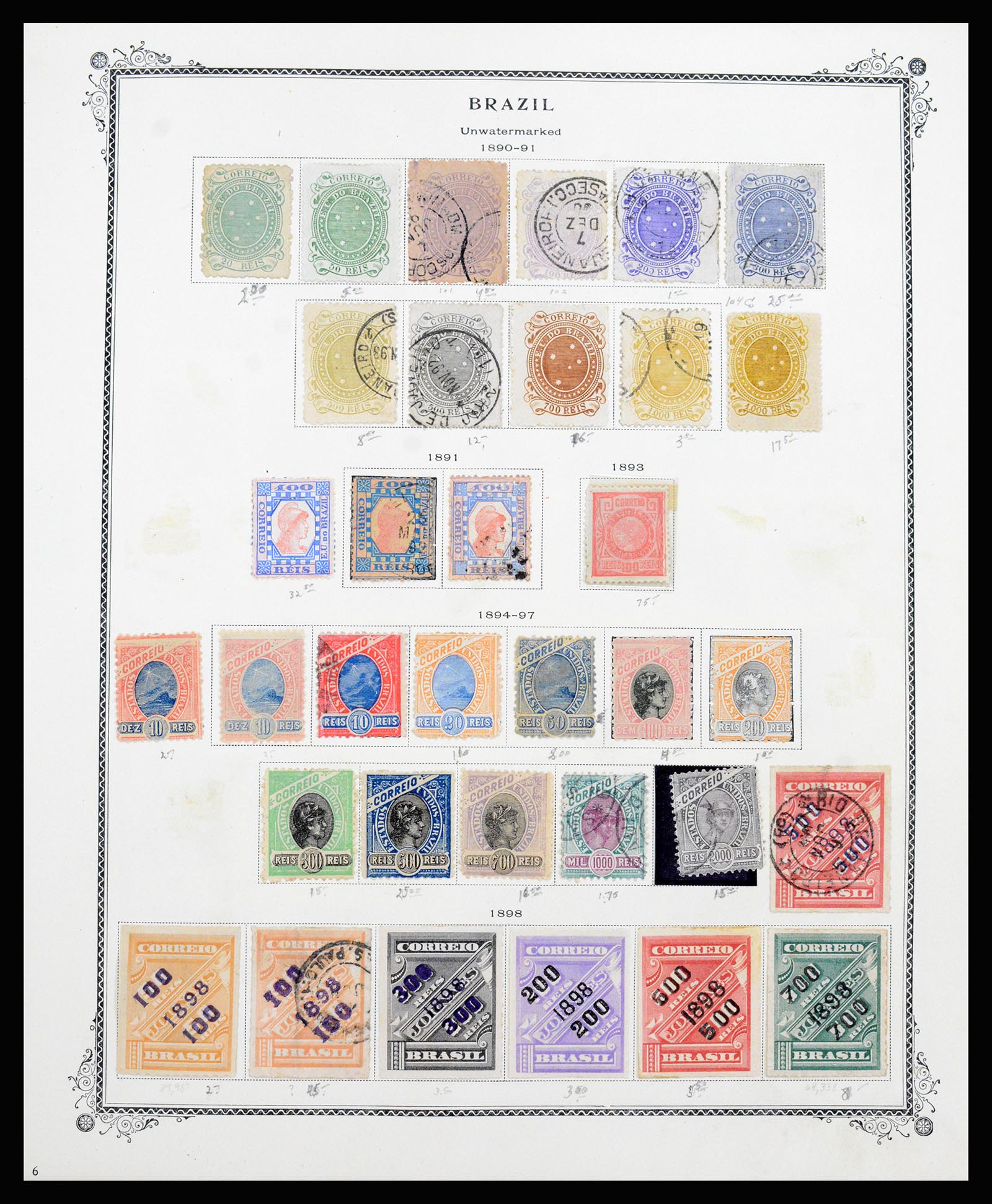 37220 013 - Postzegelverzameling 37220 Brazilië 1843-2004.