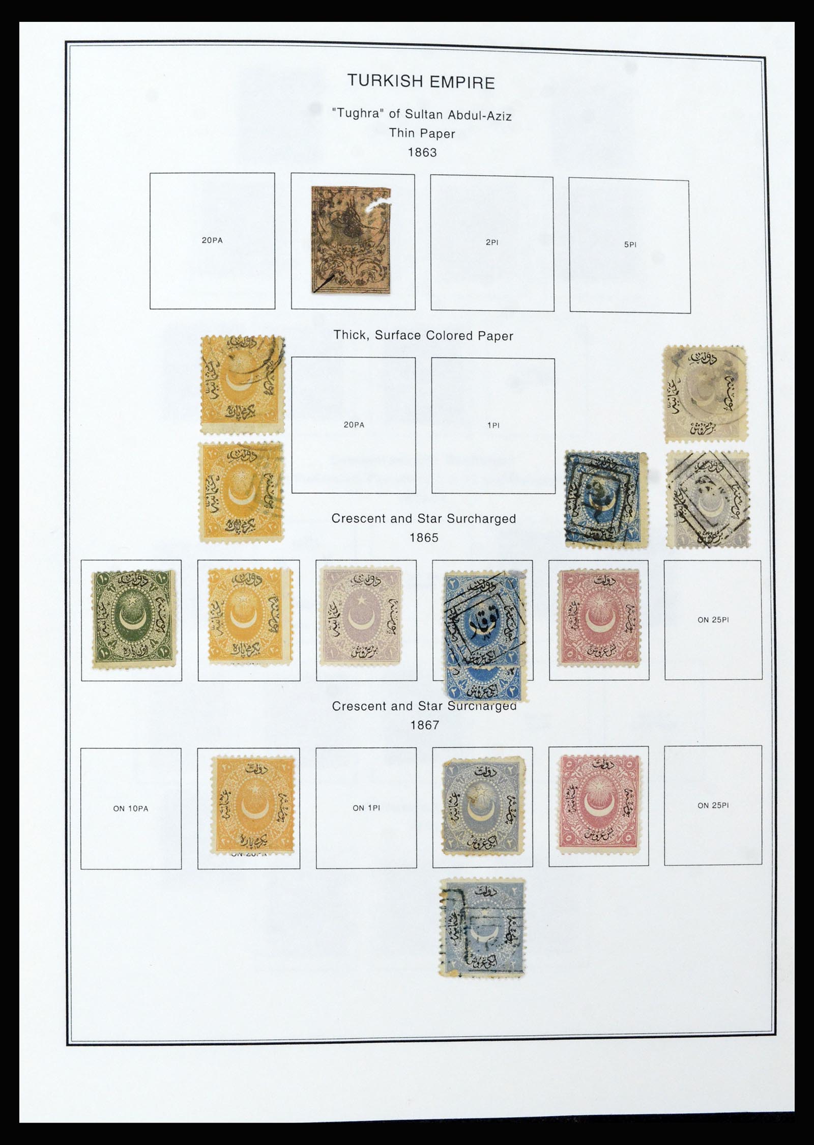 37224 001 - Postzegelverzameling 37224 Turkije 1863-2000.