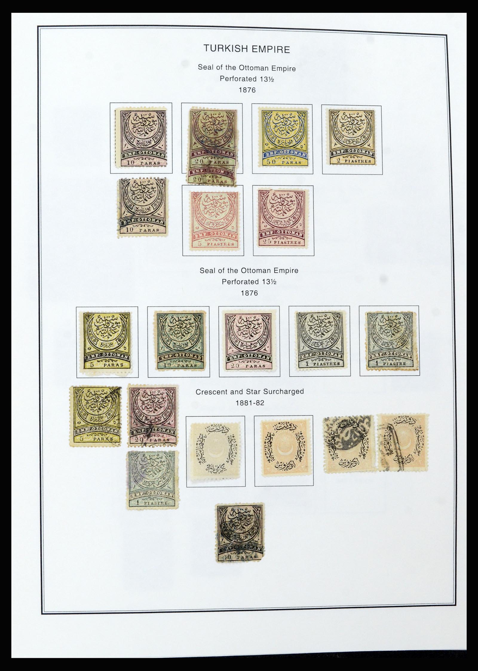 37224 004 - Postzegelverzameling 37224 Turkije 1863-2000.