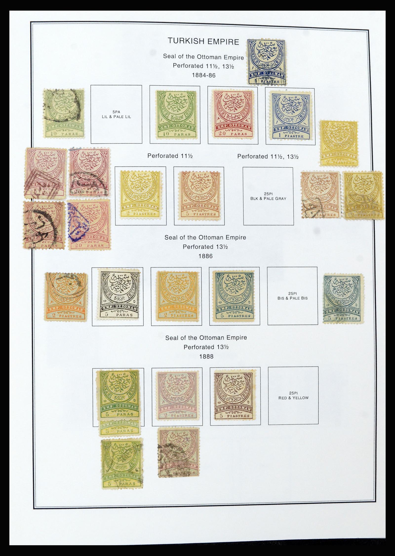 37224 005 - Postzegelverzameling 37224 Turkije 1863-2000.