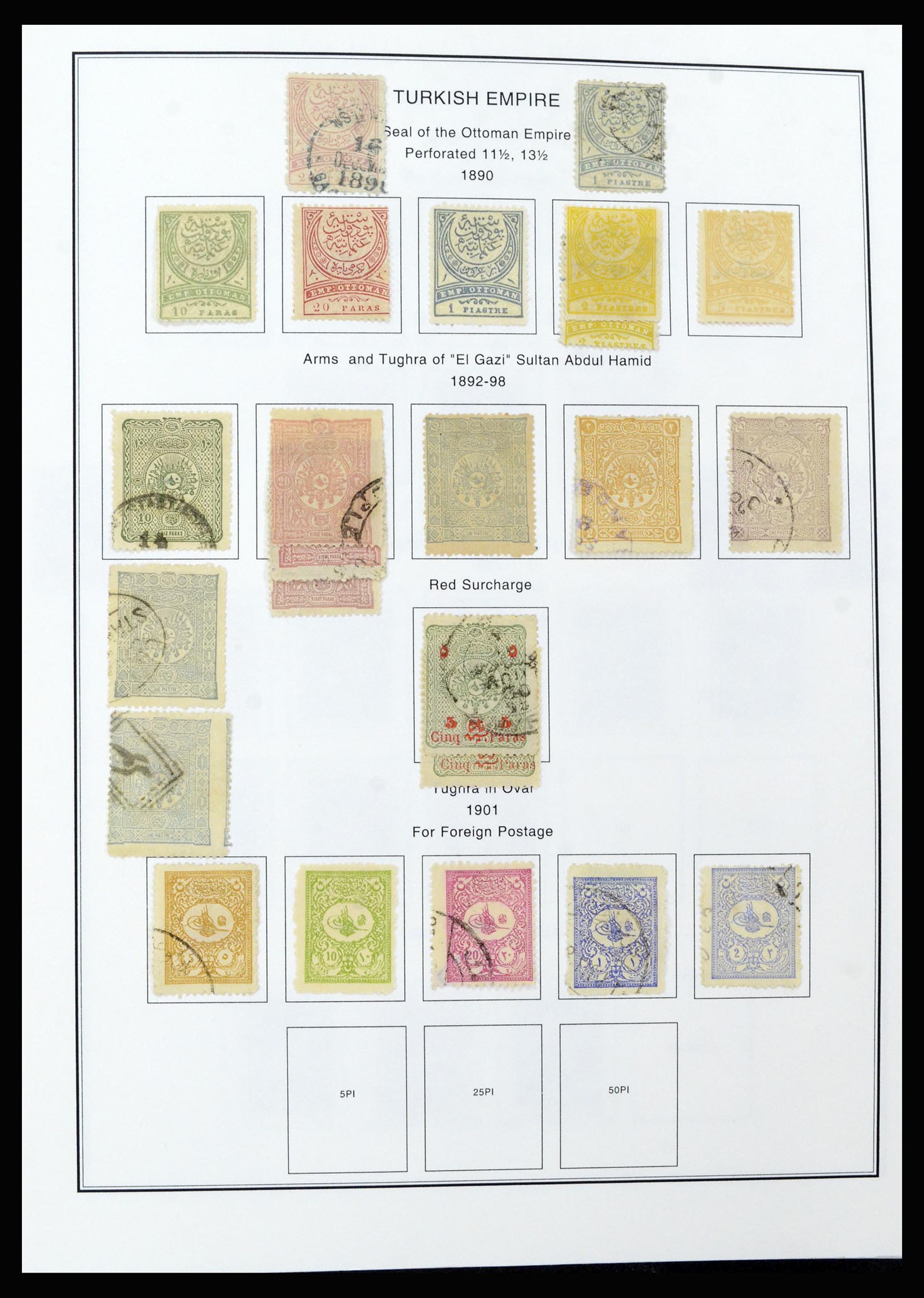 37224 006 - Postzegelverzameling 37224 Turkije 1863-2000.