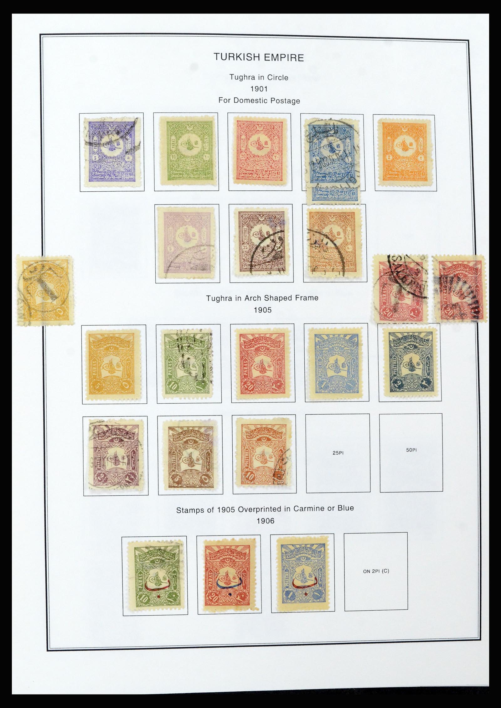 37224 008 - Postzegelverzameling 37224 Turkije 1863-2000.