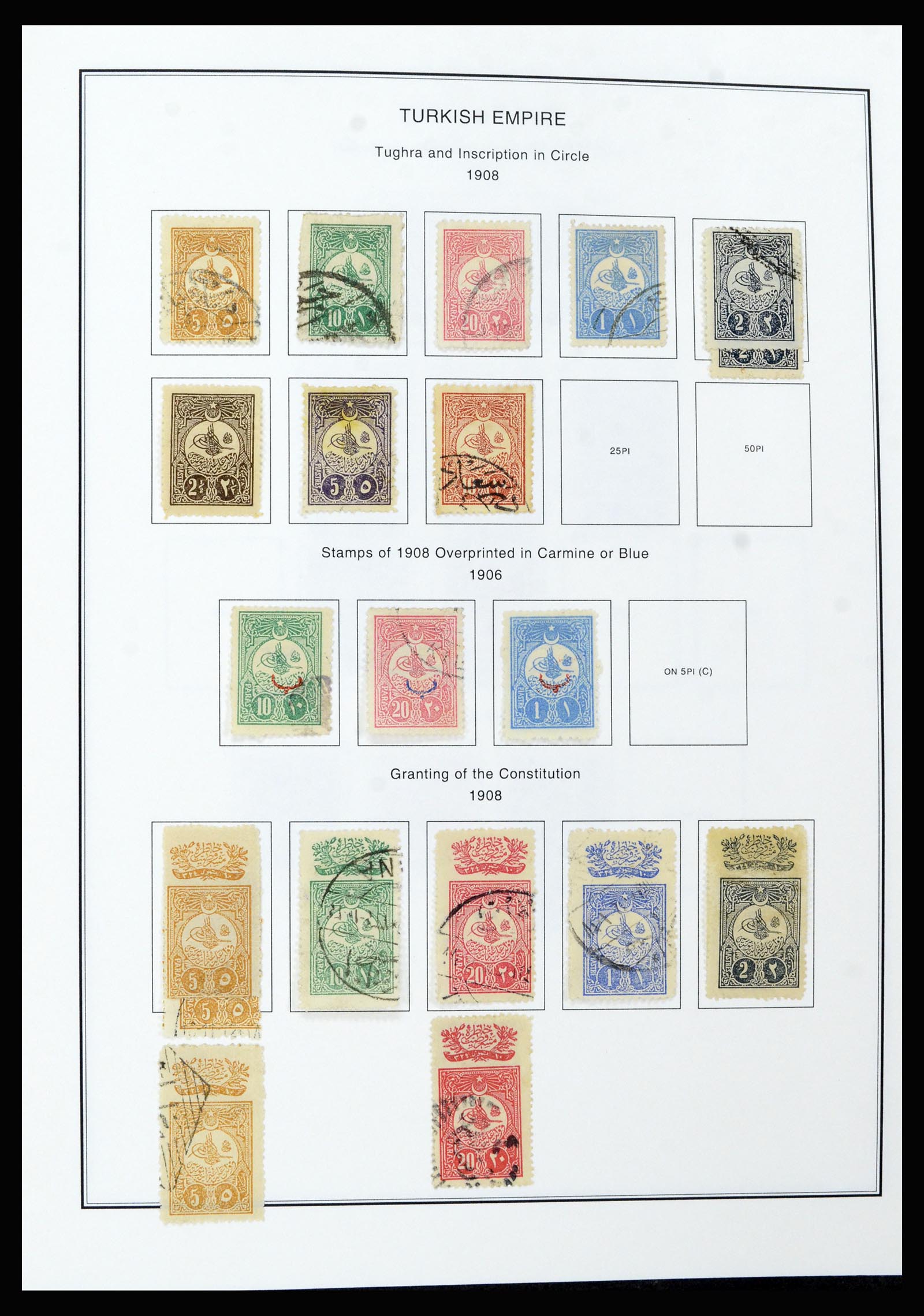 37224 009 - Postzegelverzameling 37224 Turkije 1863-2000.