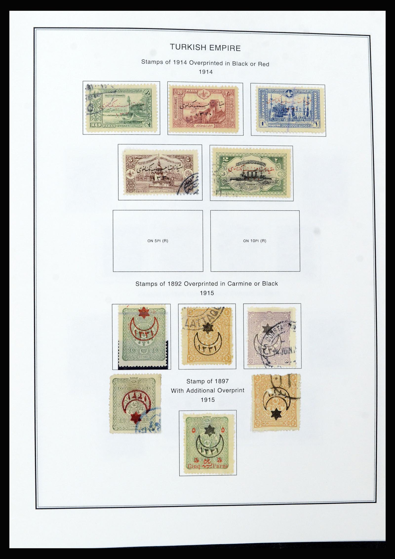 37224 014 - Postzegelverzameling 37224 Turkije 1863-2000.