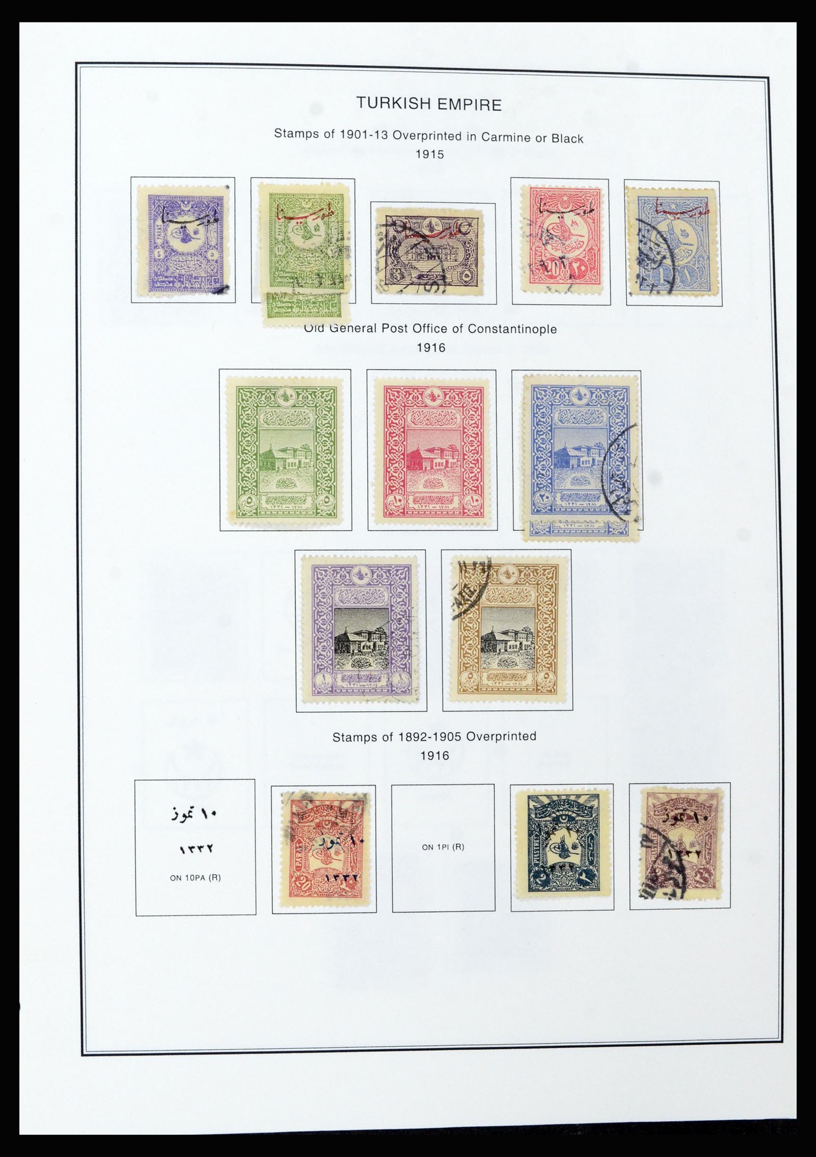 37224 018 - Postzegelverzameling 37224 Turkije 1863-2000.
