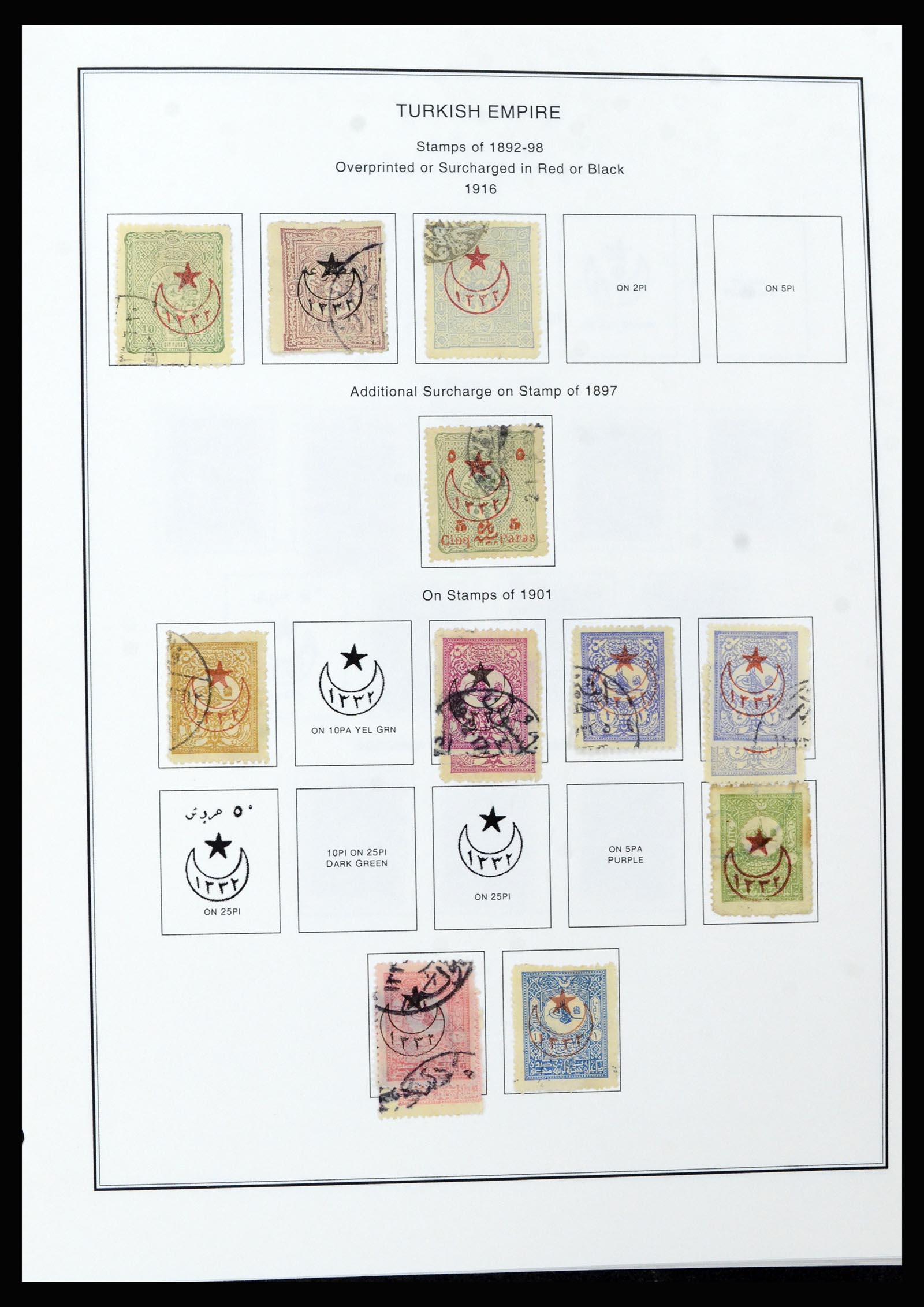 37224 019 - Postzegelverzameling 37224 Turkije 1863-2000.