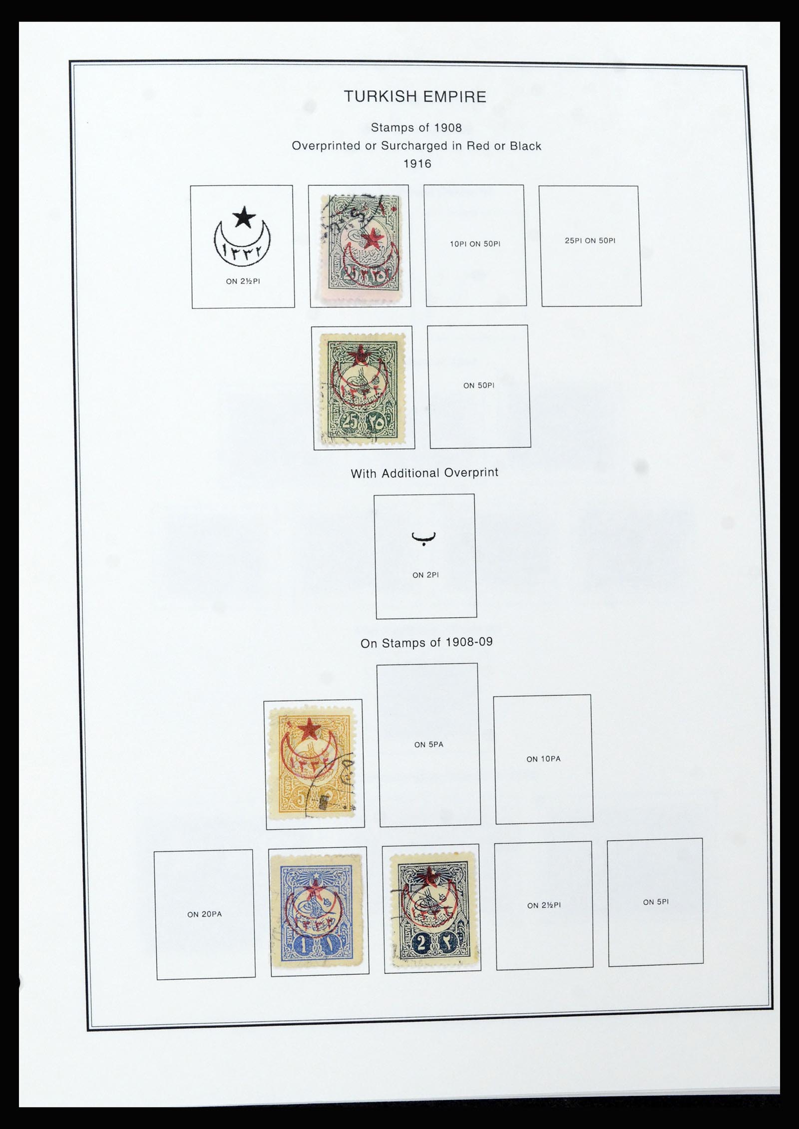 37224 021 - Postzegelverzameling 37224 Turkije 1863-2000.
