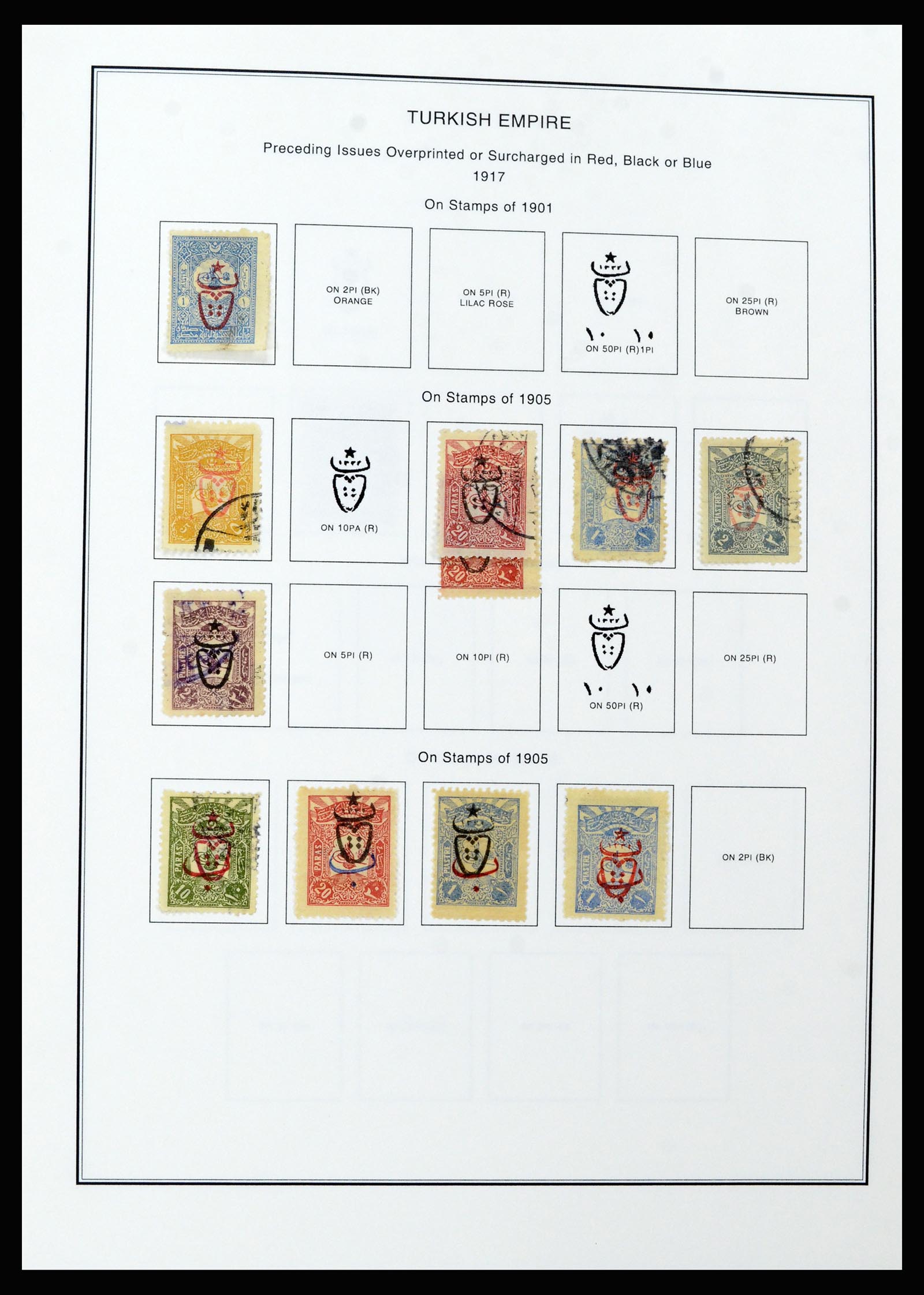 37224 027 - Postzegelverzameling 37224 Turkije 1863-2000.