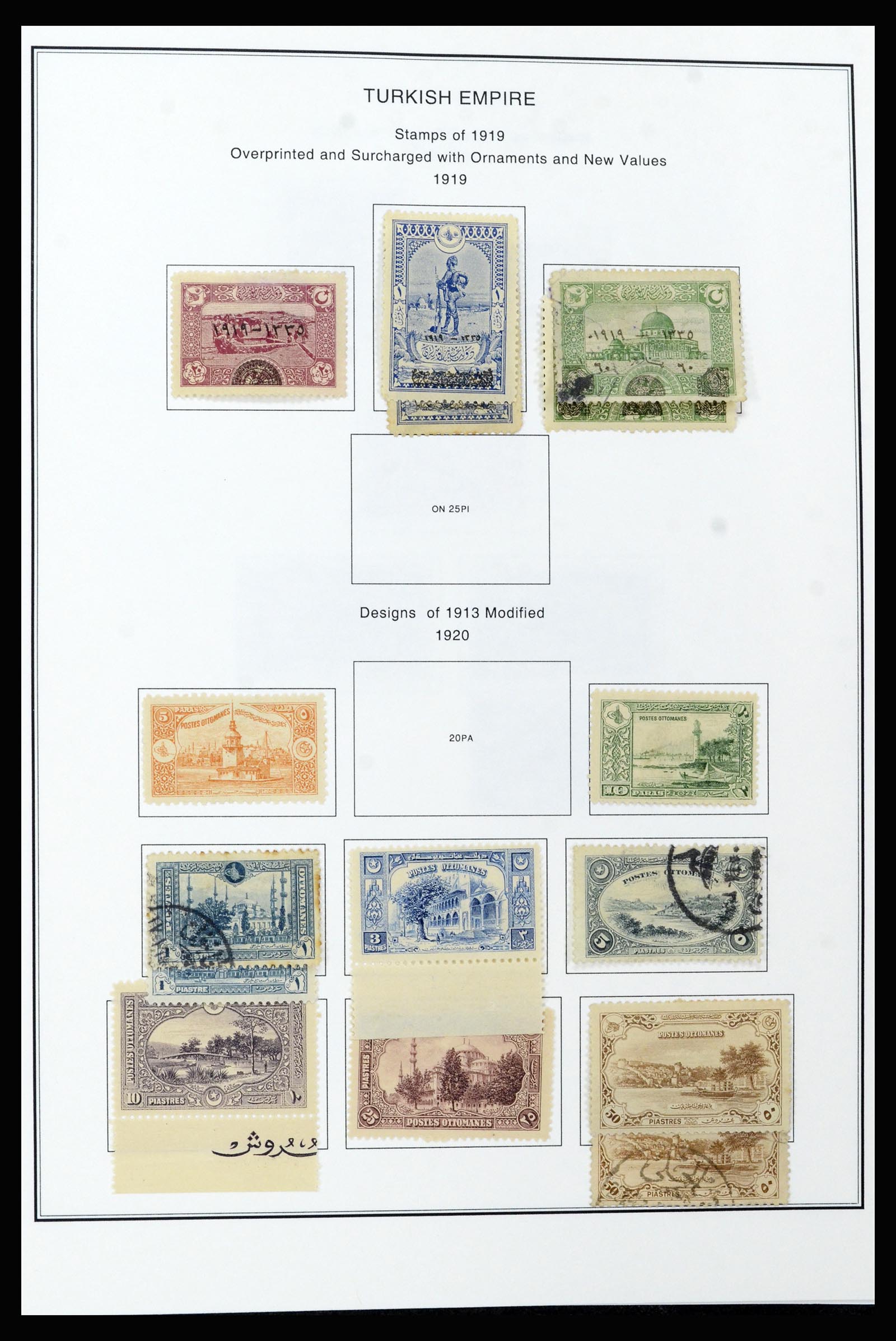 37224 034 - Postzegelverzameling 37224 Turkije 1863-2000.