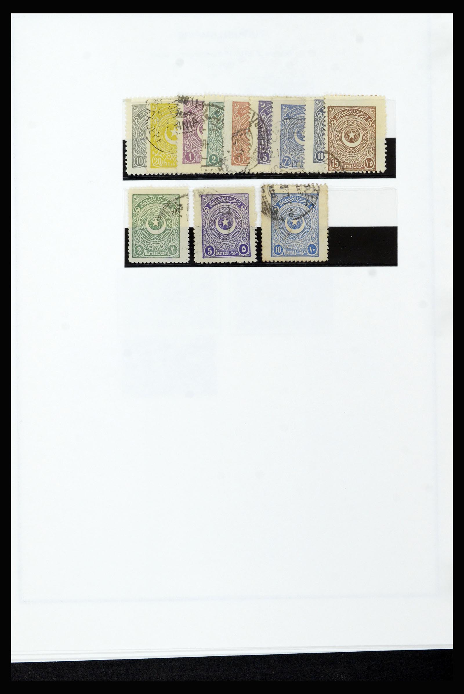 37224 037 - Postzegelverzameling 37224 Turkije 1863-2000.