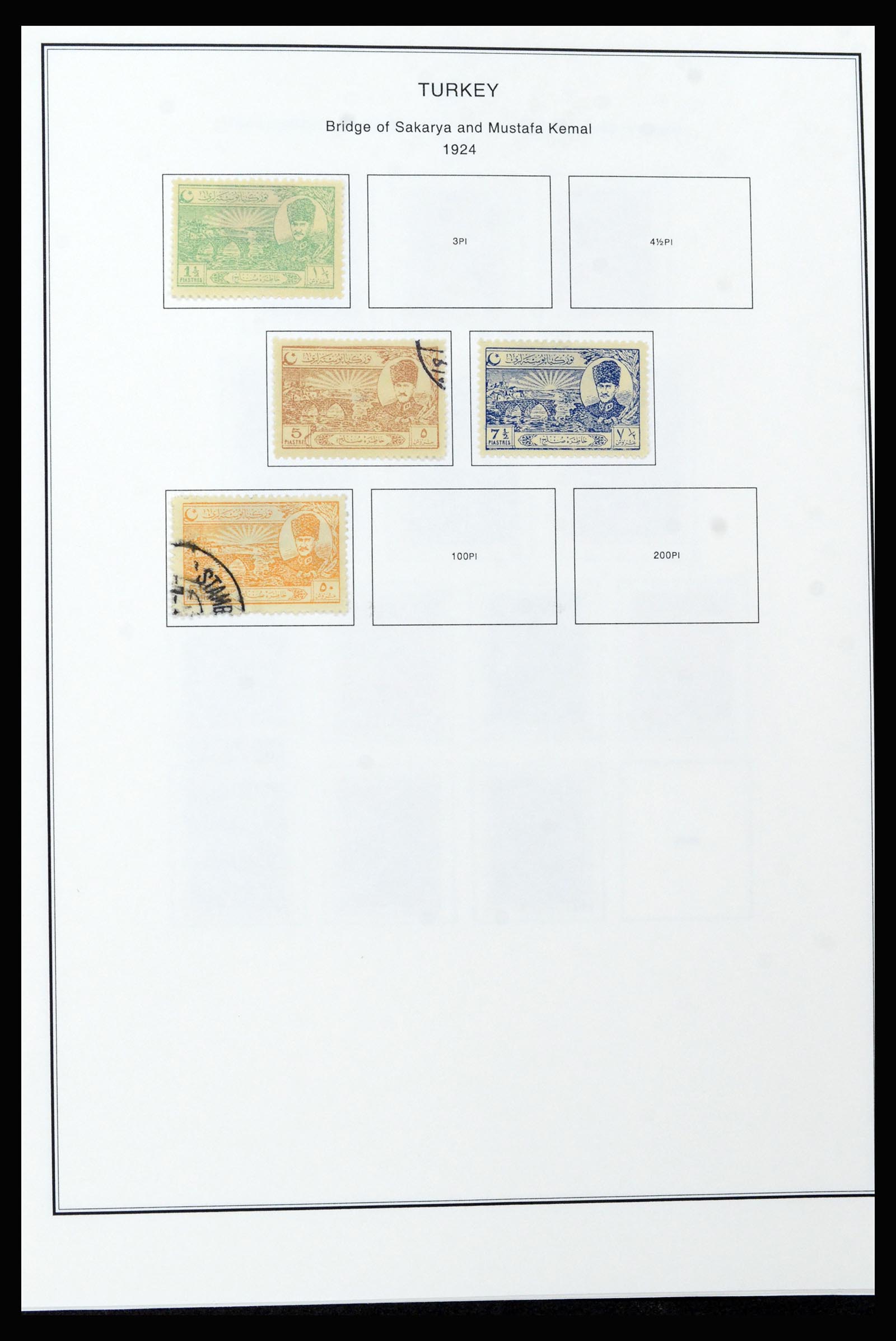 37224 038 - Postzegelverzameling 37224 Turkije 1863-2000.