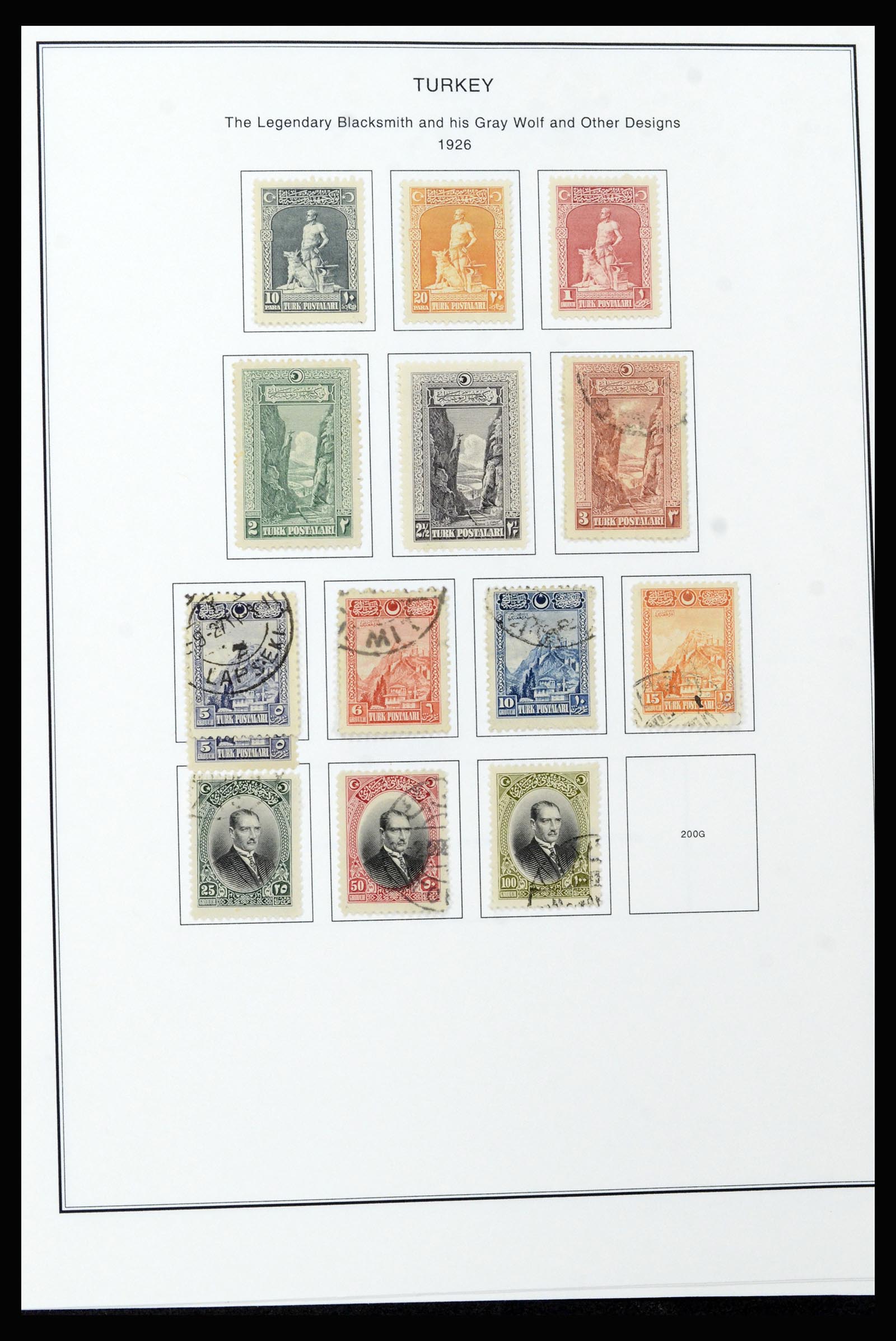 37224 039 - Postzegelverzameling 37224 Turkije 1863-2000.