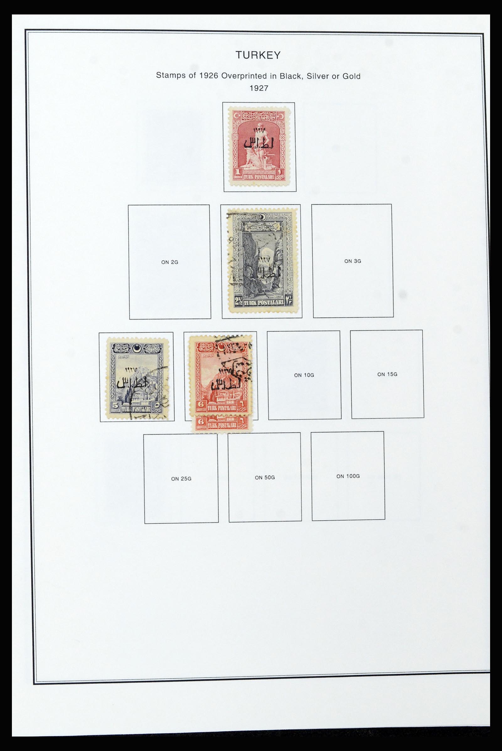 37224 040 - Postzegelverzameling 37224 Turkije 1863-2000.
