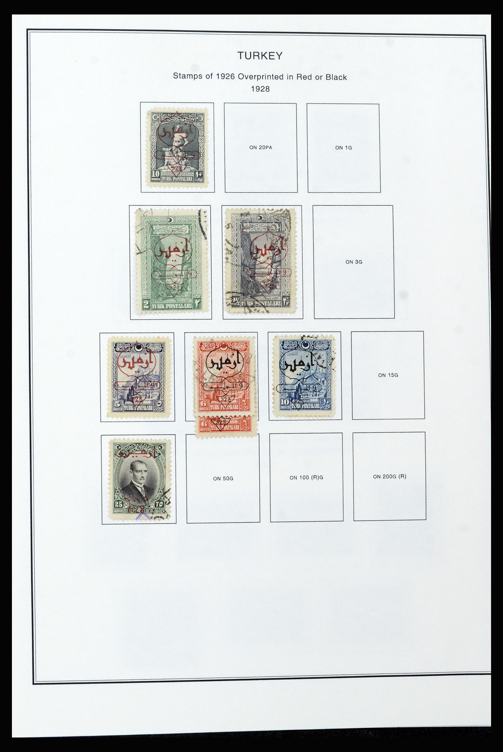 37224 041 - Postzegelverzameling 37224 Turkije 1863-2000.