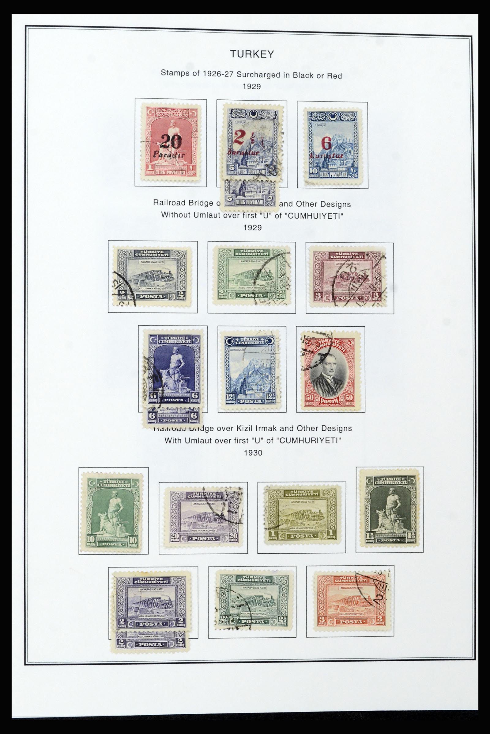 37224 042 - Postzegelverzameling 37224 Turkije 1863-2000.