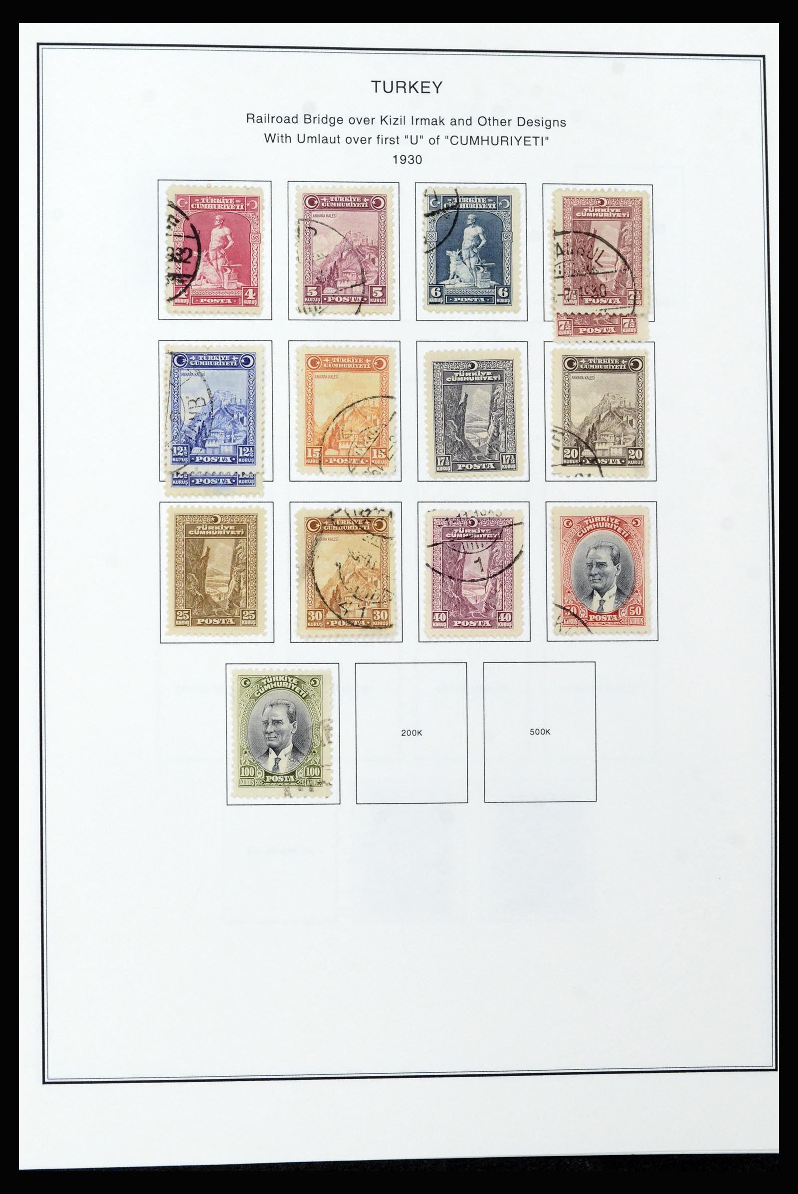 37224 043 - Postzegelverzameling 37224 Turkije 1863-2000.
