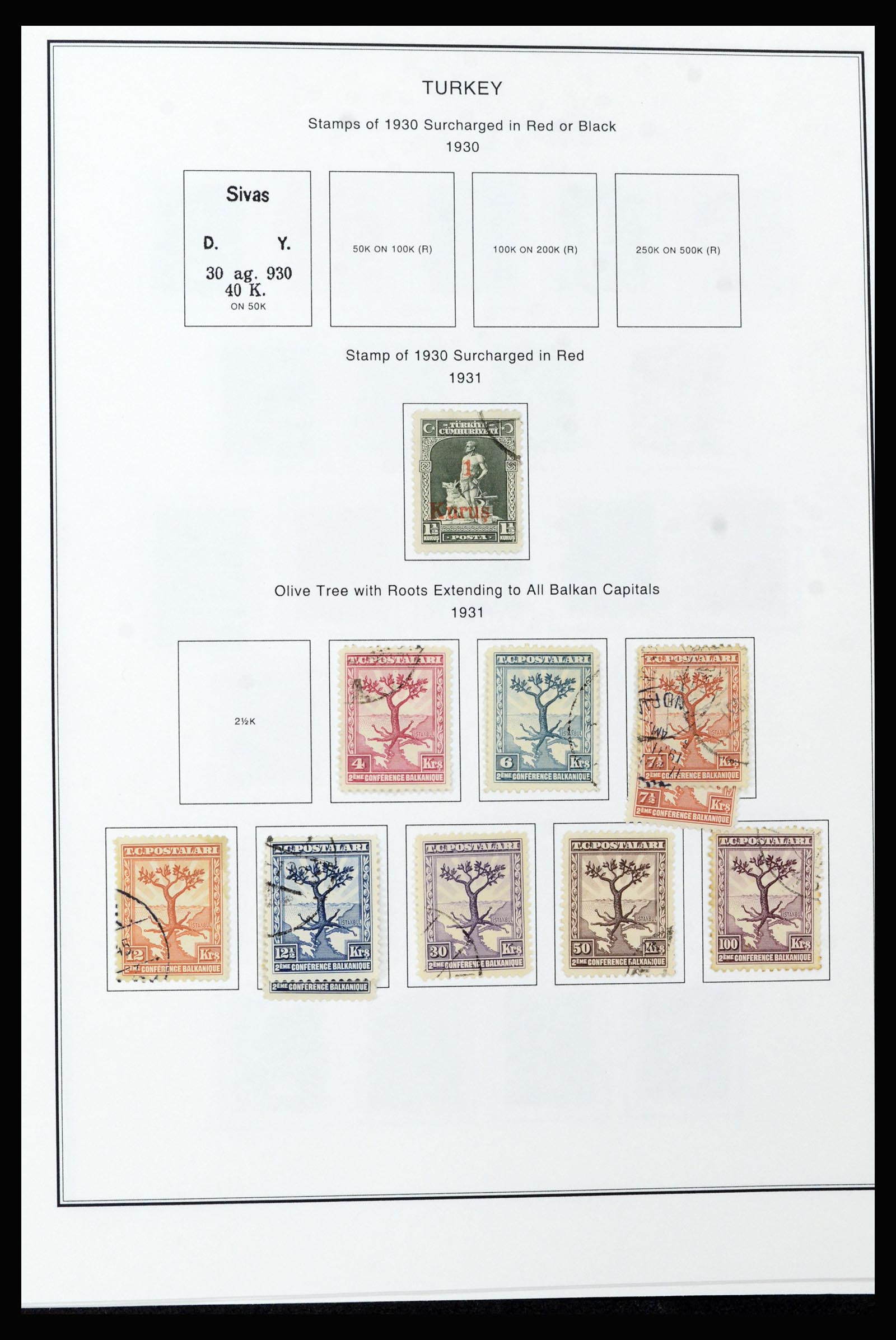 37224 045 - Postzegelverzameling 37224 Turkije 1863-2000.