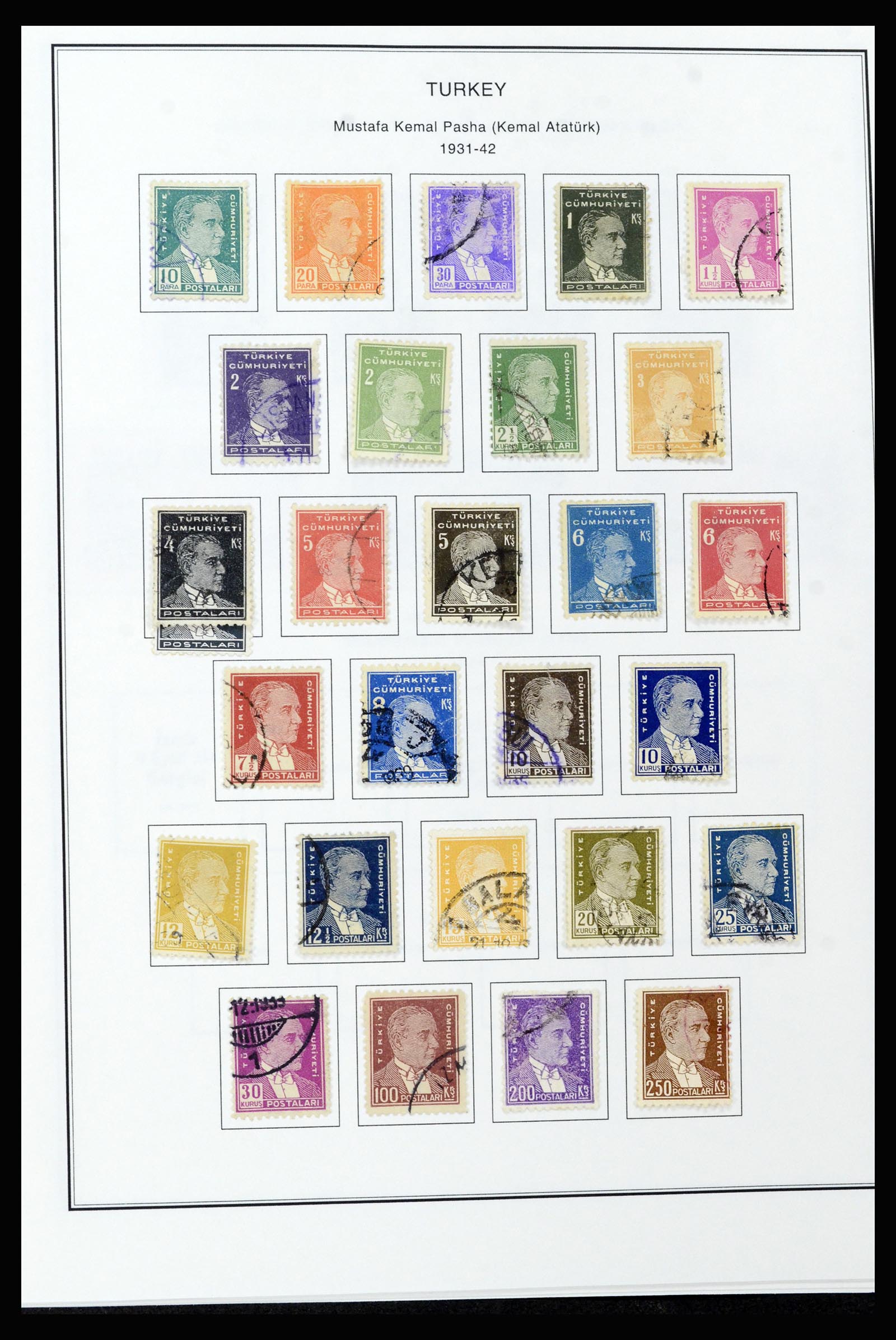 37224 046 - Postzegelverzameling 37224 Turkije 1863-2000.