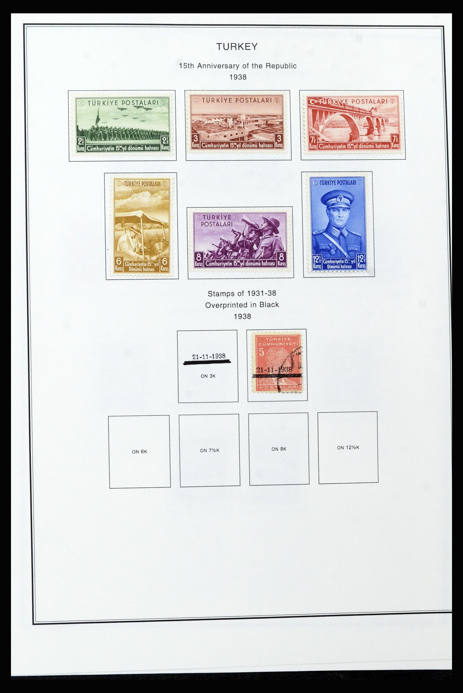 37224 049 - Postzegelverzameling 37224 Turkije 1863-2000.