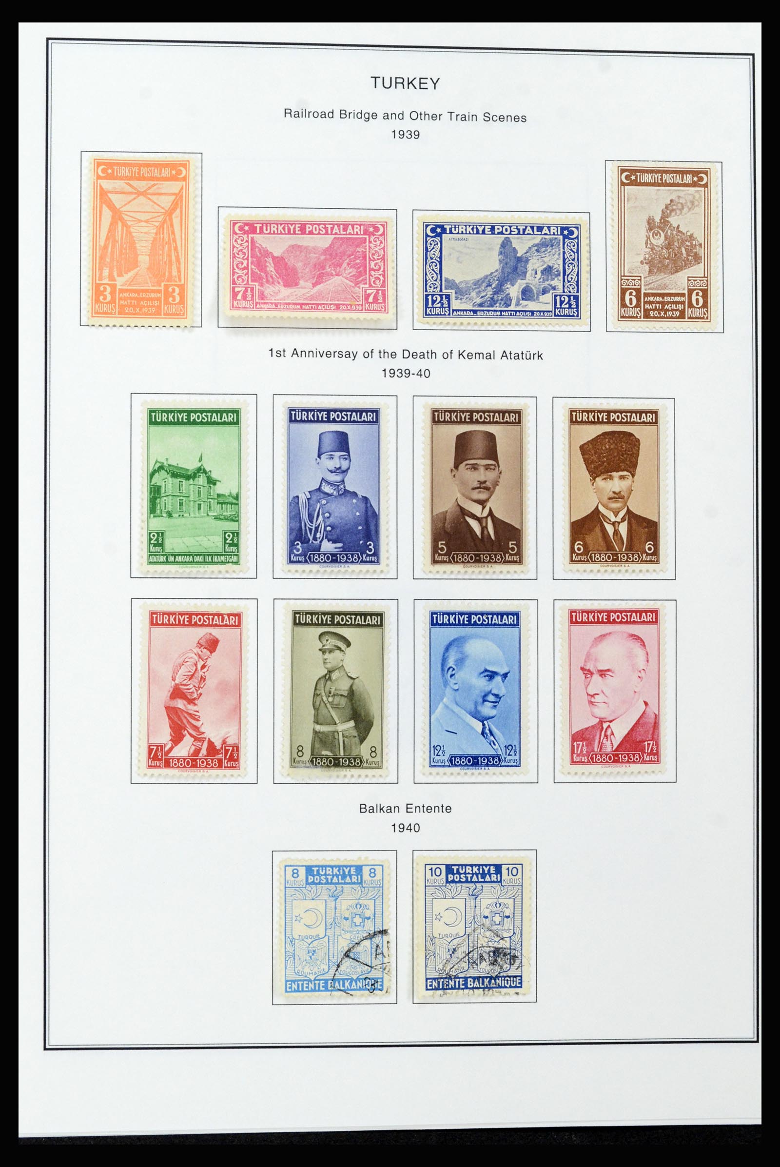 37224 051 - Postzegelverzameling 37224 Turkije 1863-2000.