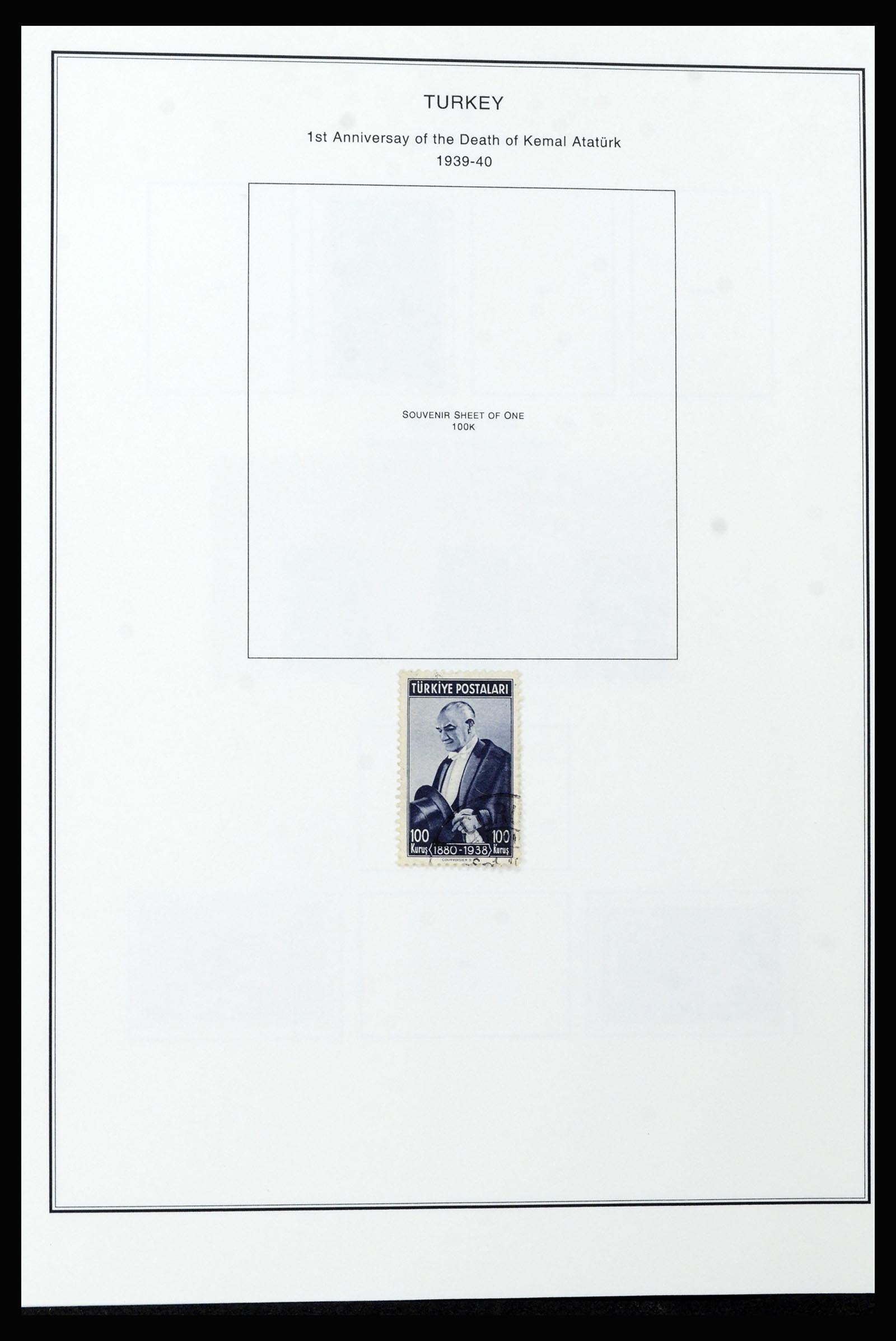 37224 052 - Postzegelverzameling 37224 Turkije 1863-2000.