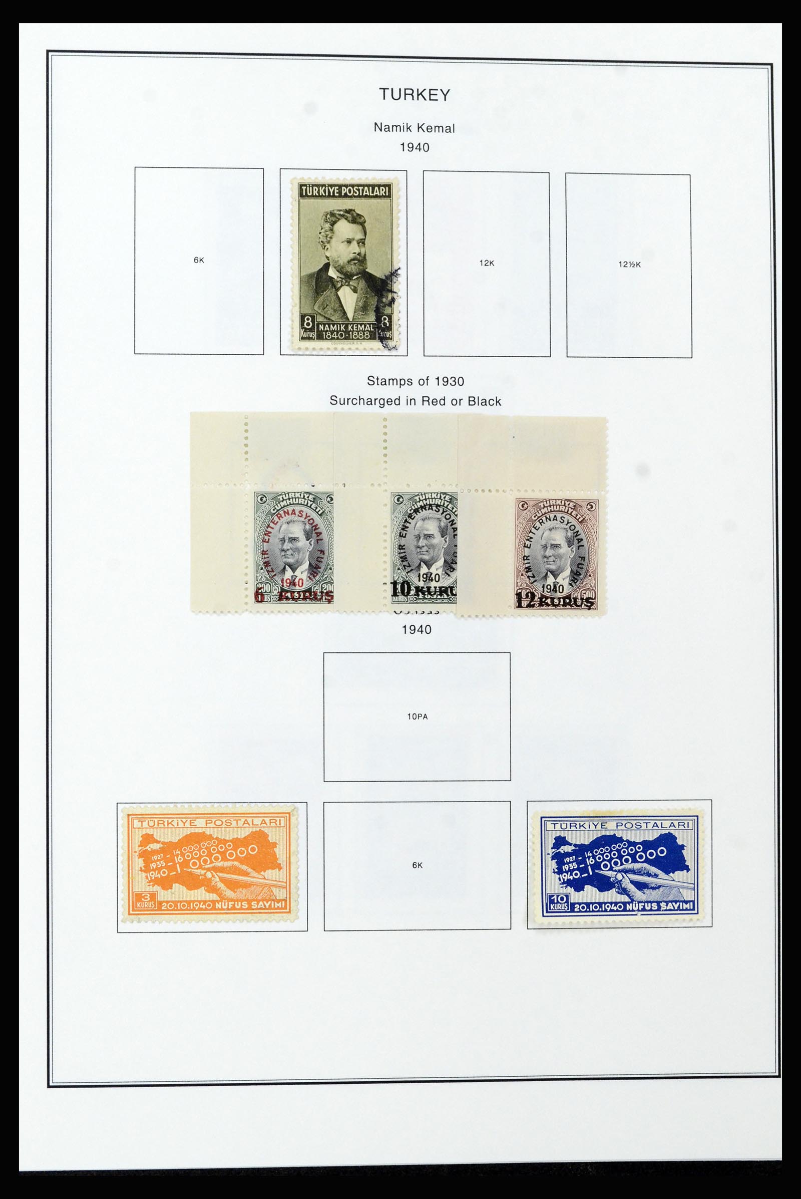 37224 053 - Postzegelverzameling 37224 Turkije 1863-2000.