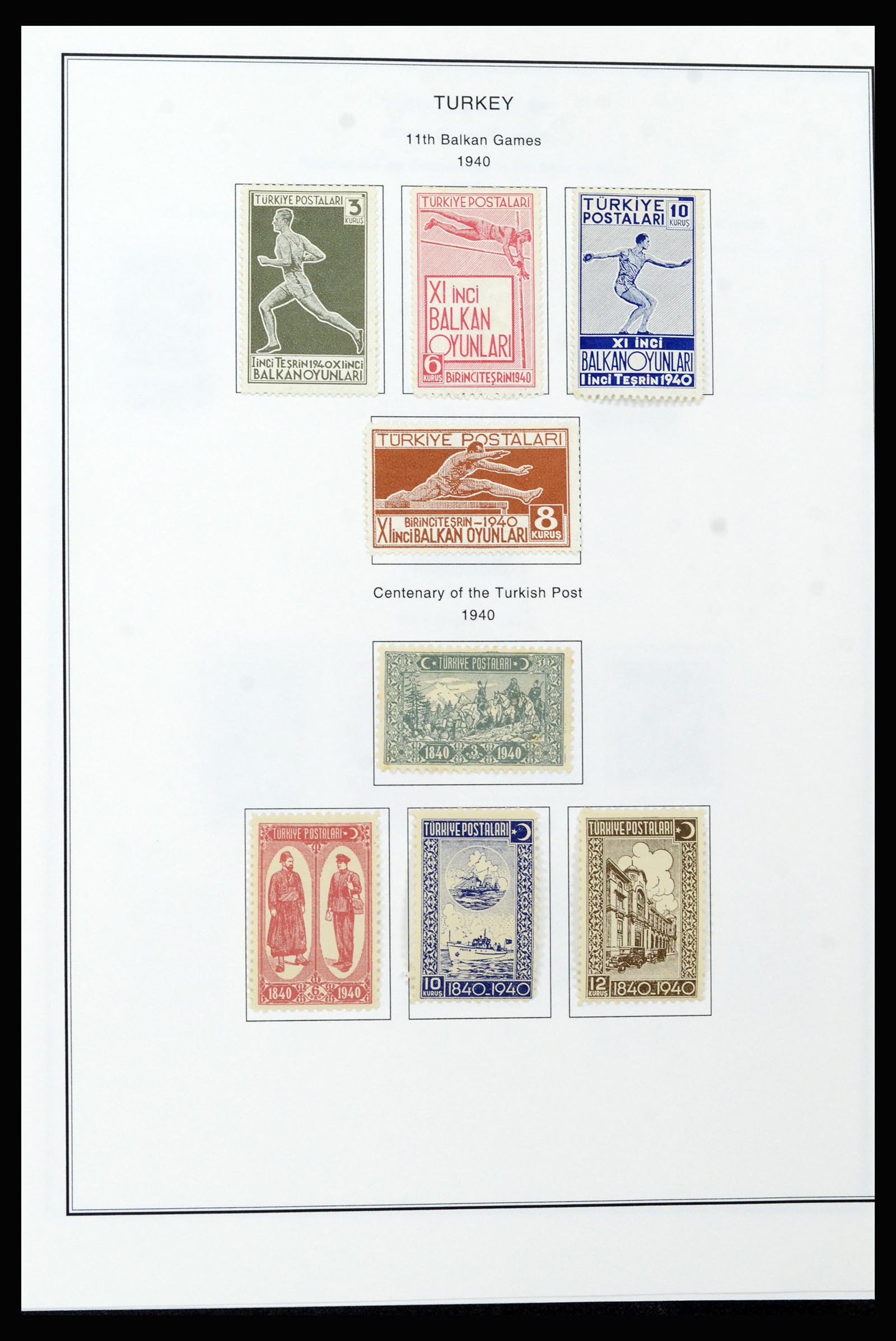 37224 054 - Postzegelverzameling 37224 Turkije 1863-2000.