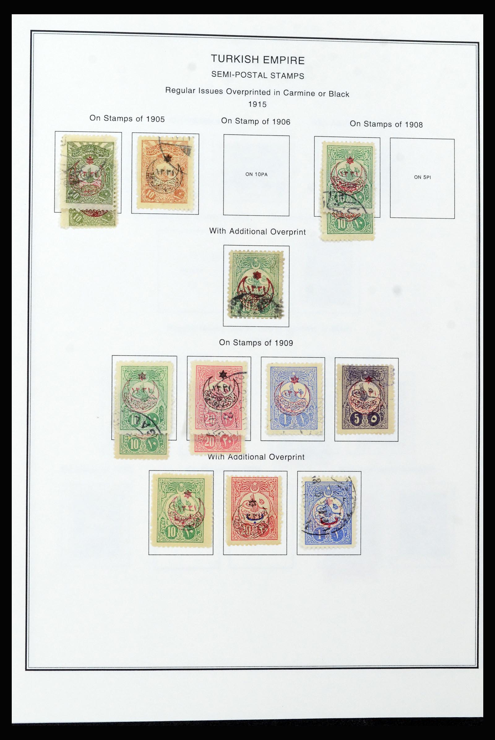 37224 055 - Postzegelverzameling 37224 Turkije 1863-2000.