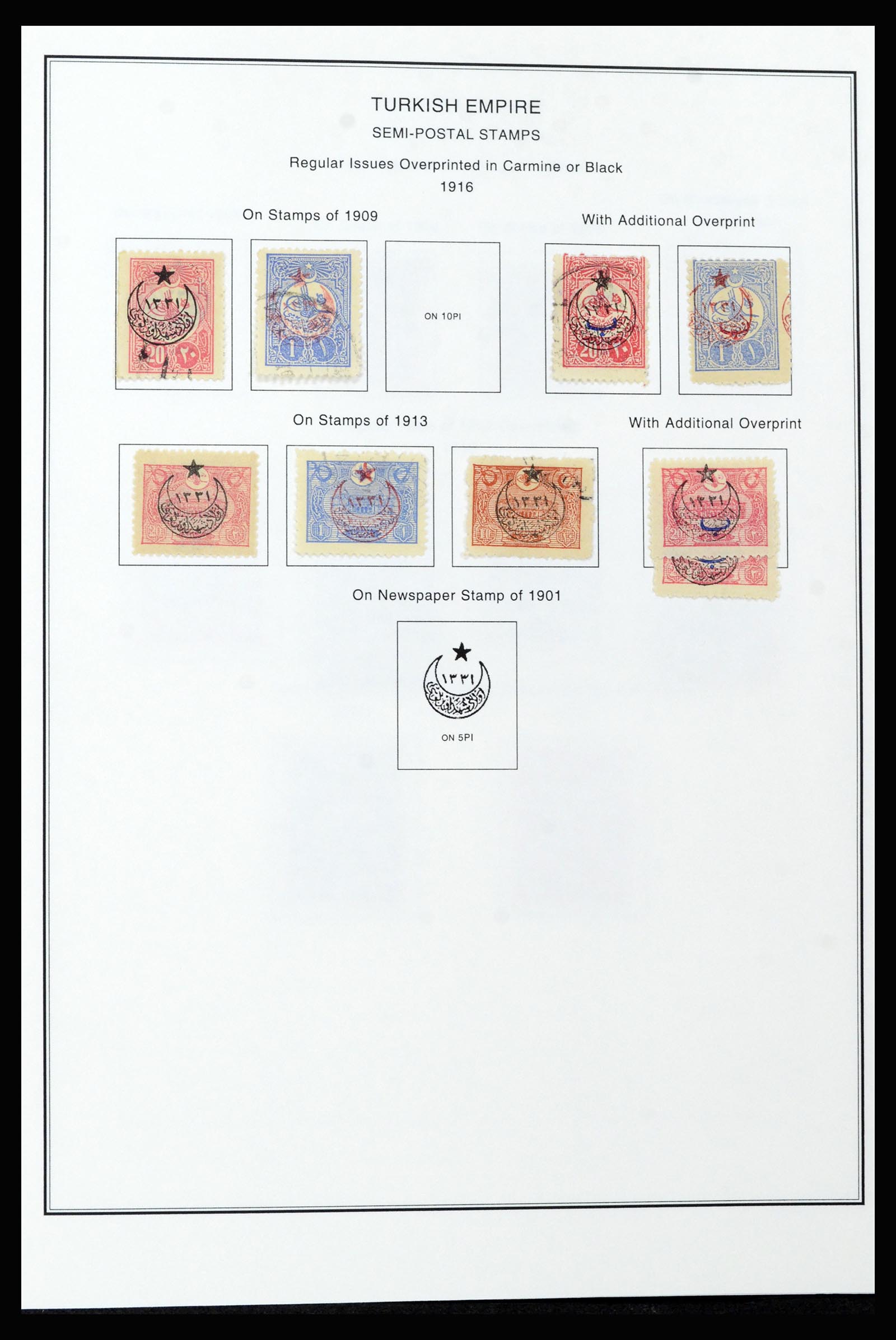 37224 057 - Postzegelverzameling 37224 Turkije 1863-2000.