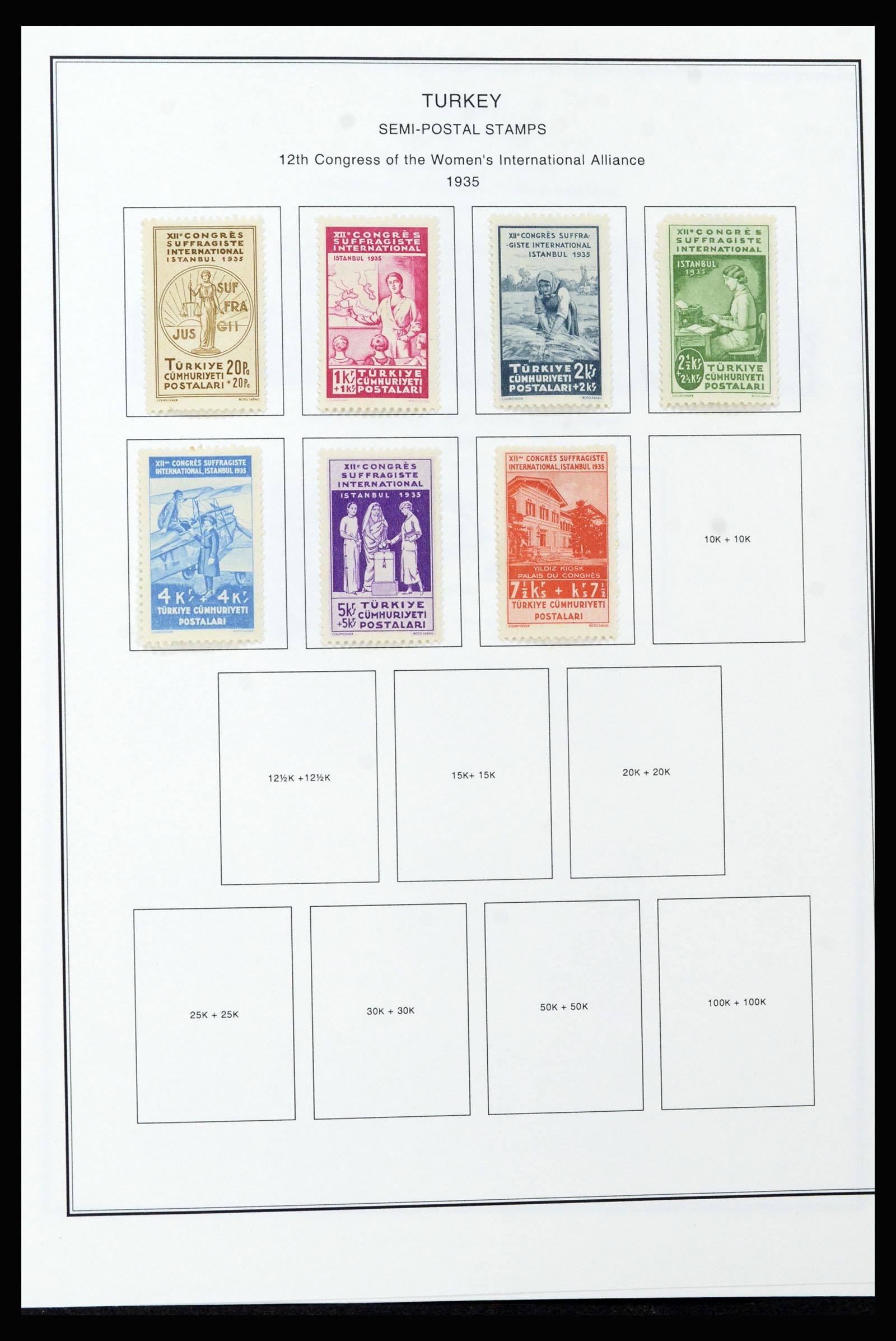 37224 059 - Postzegelverzameling 37224 Turkije 1863-2000.