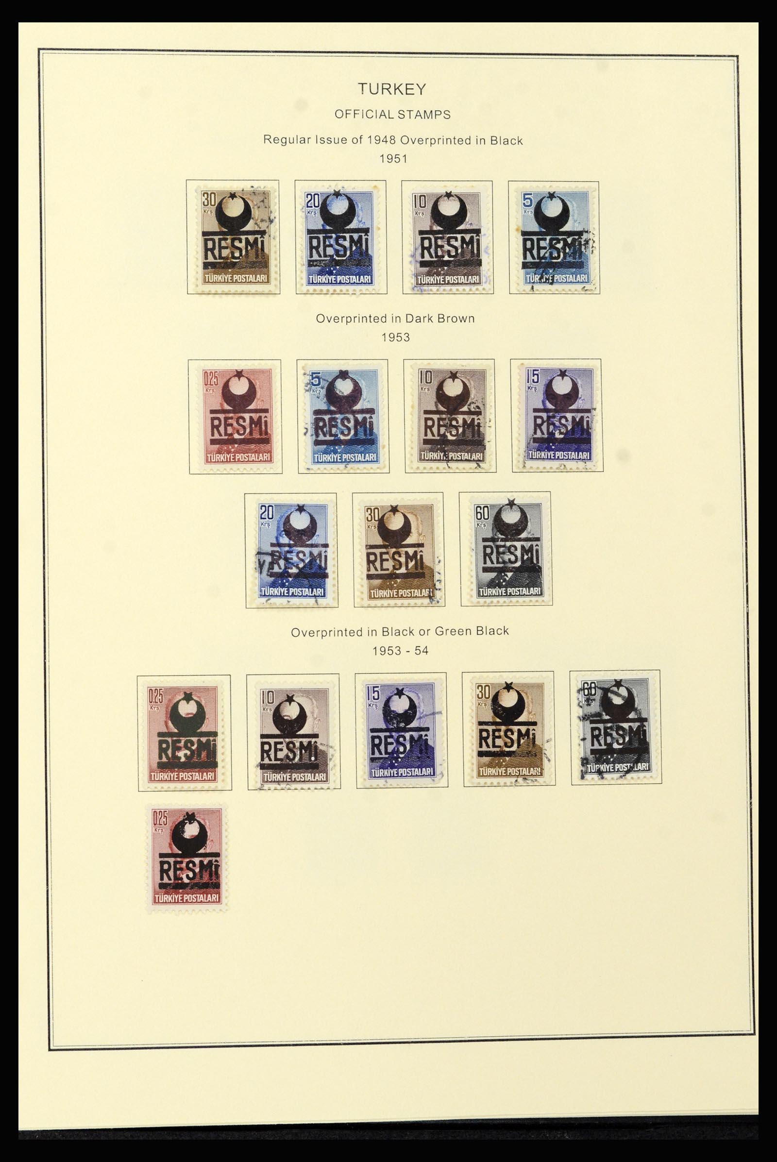 37224 070 - Stamp collection 37224 Turkey 1863-2000.