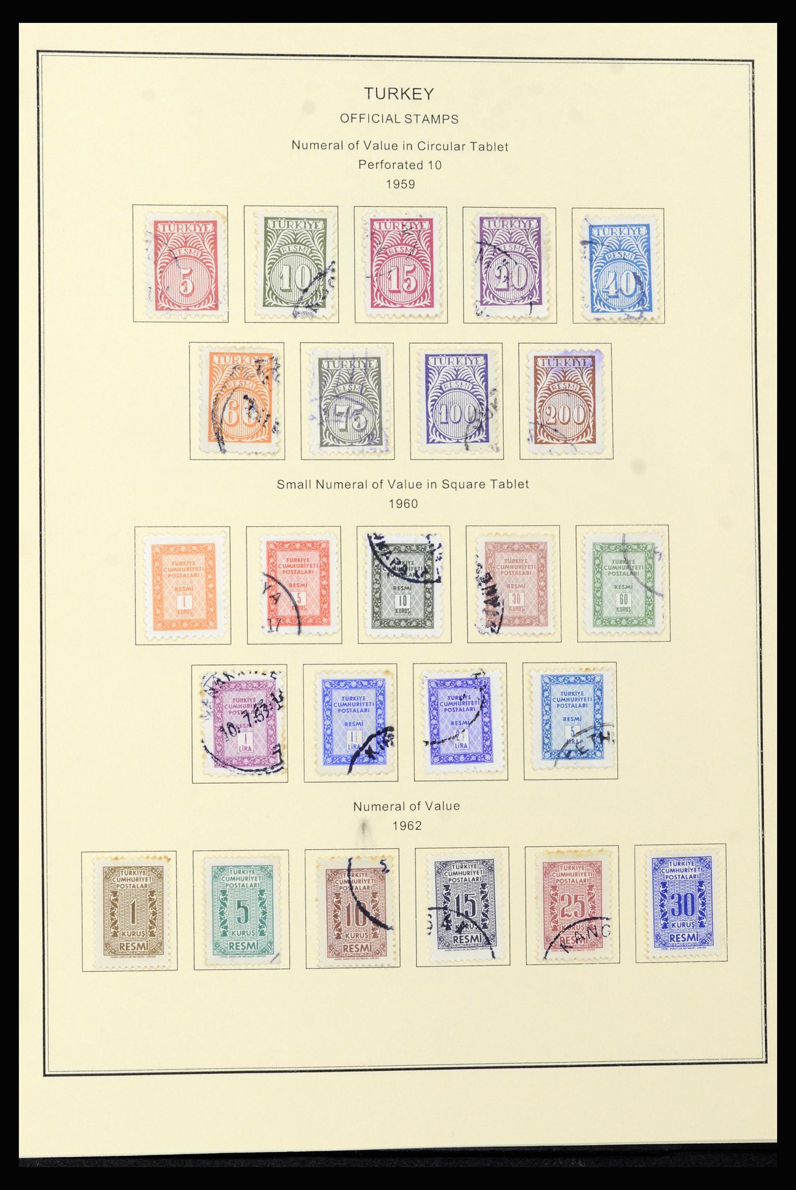 37224 074 - Stamp collection 37224 Turkey 1863-2000.