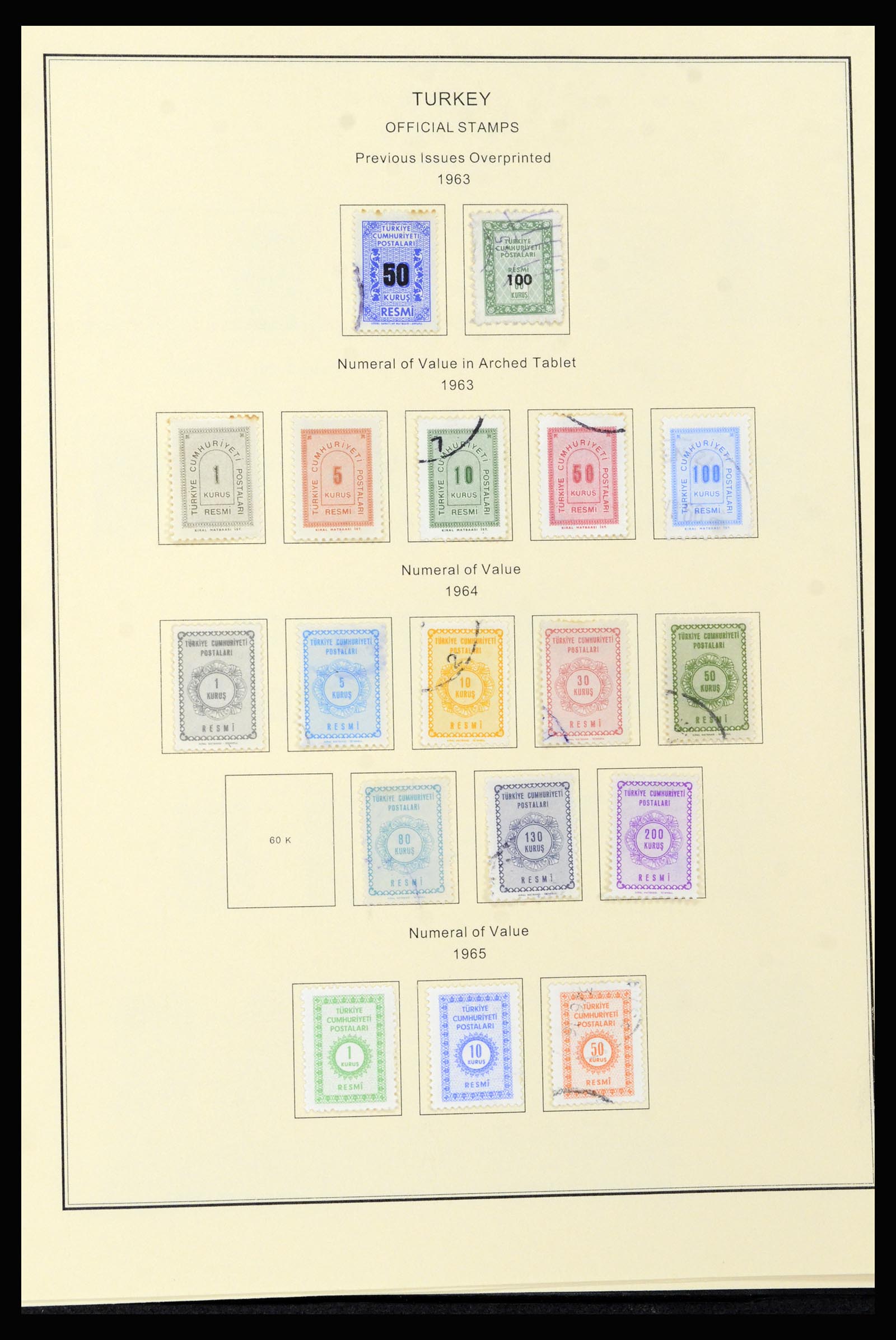 37224 075 - Stamp collection 37224 Turkey 1863-2000.