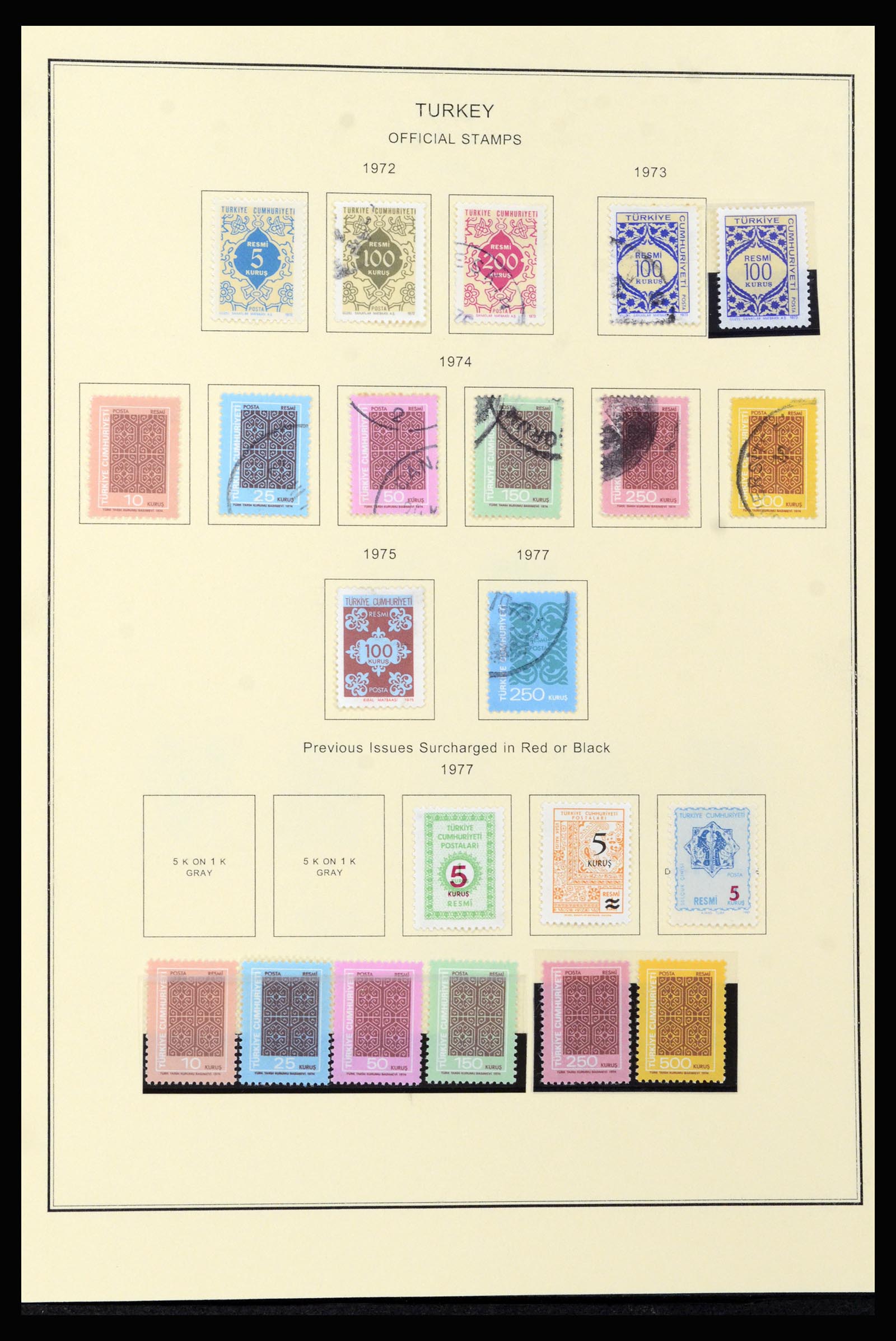 37224 077 - Stamp collection 37224 Turkey 1863-2000.