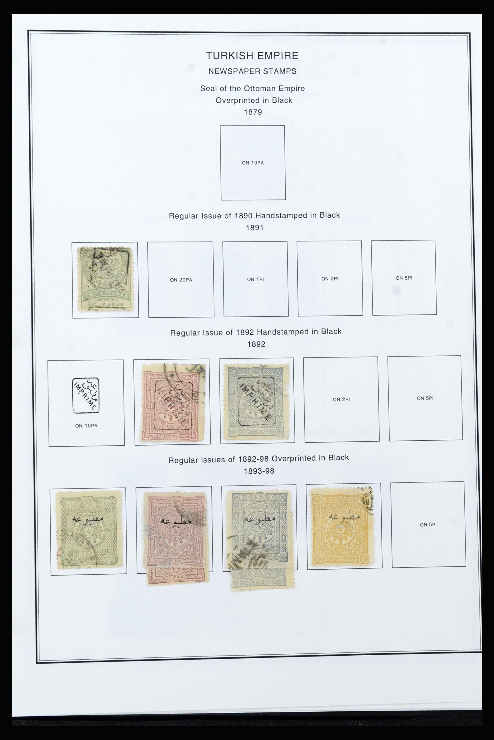 37224 080 - Stamp collection 37224 Turkey 1863-2000.