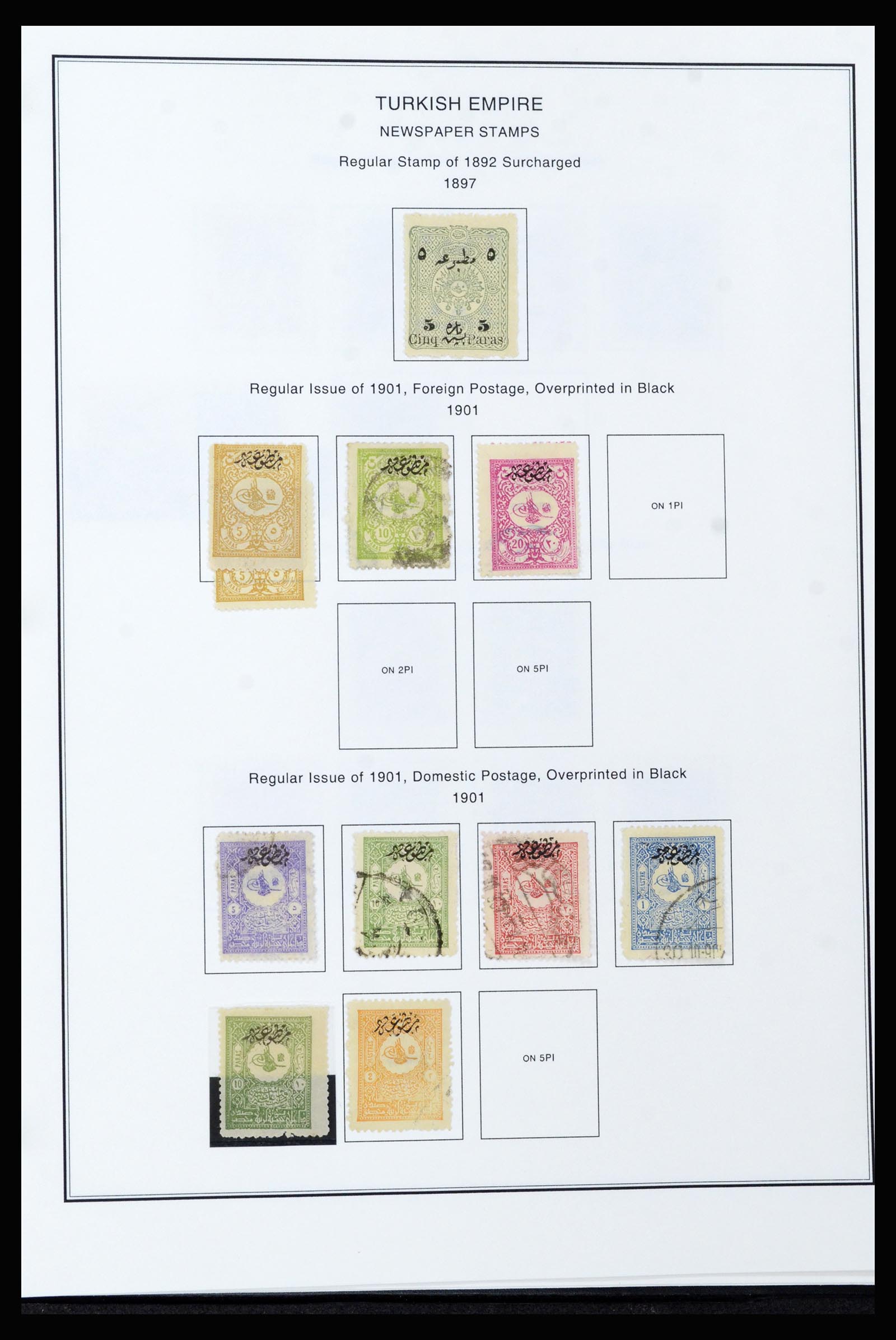 37224 081 - Postzegelverzameling 37224 Turkije 1863-2000.