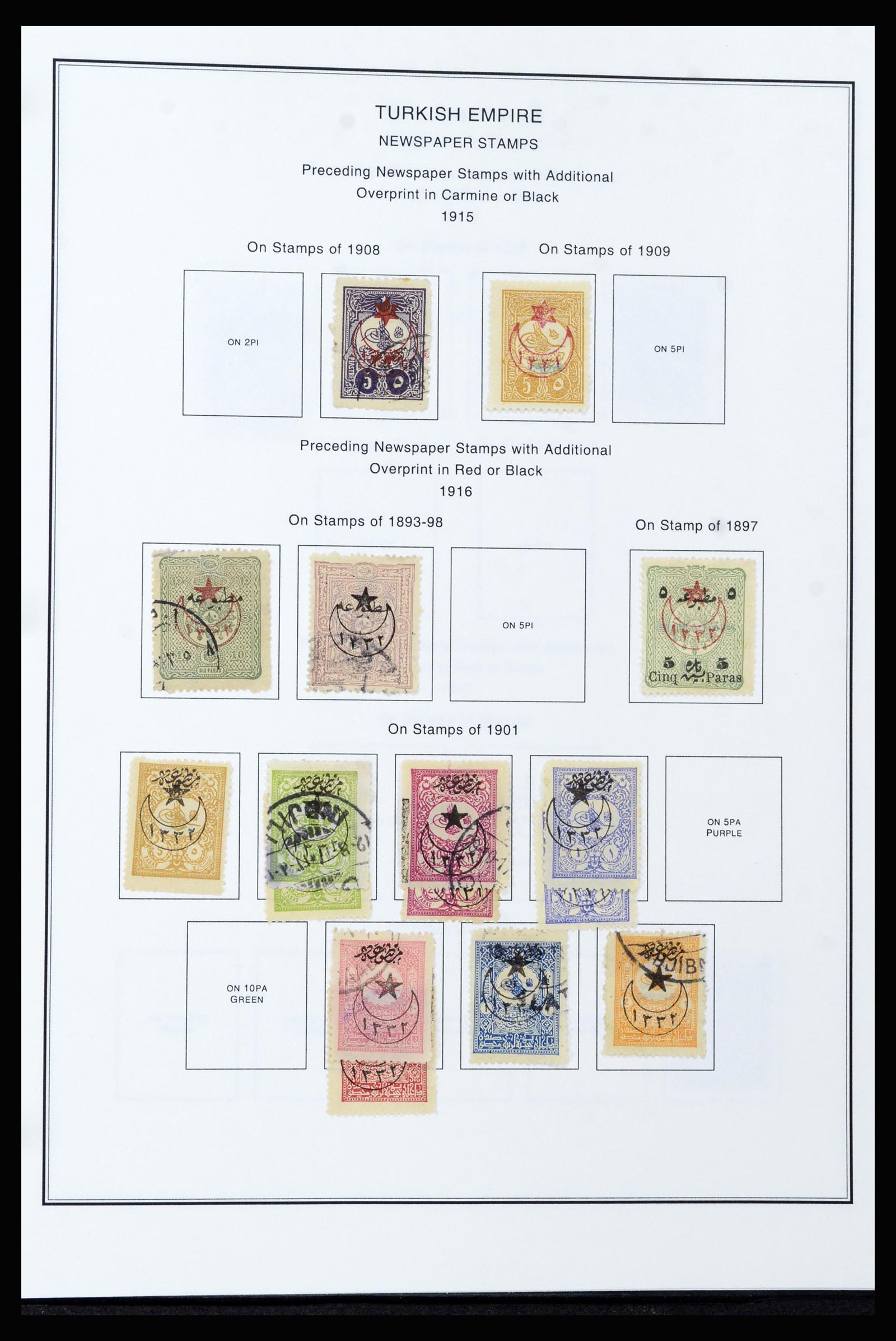 37224 085 - Postzegelverzameling 37224 Turkije 1863-2000.
