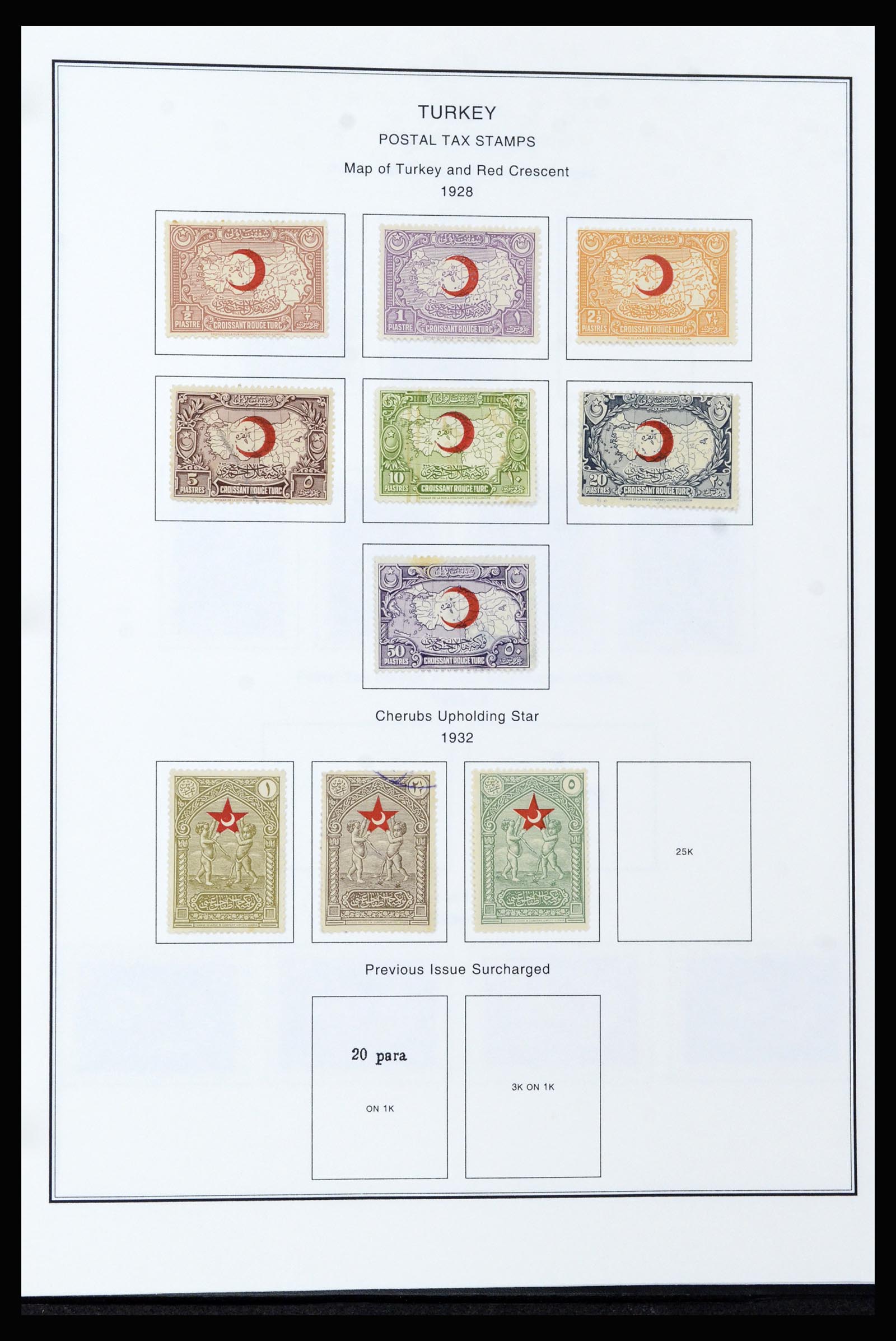 37224 088 - Postzegelverzameling 37224 Turkije 1863-2000.