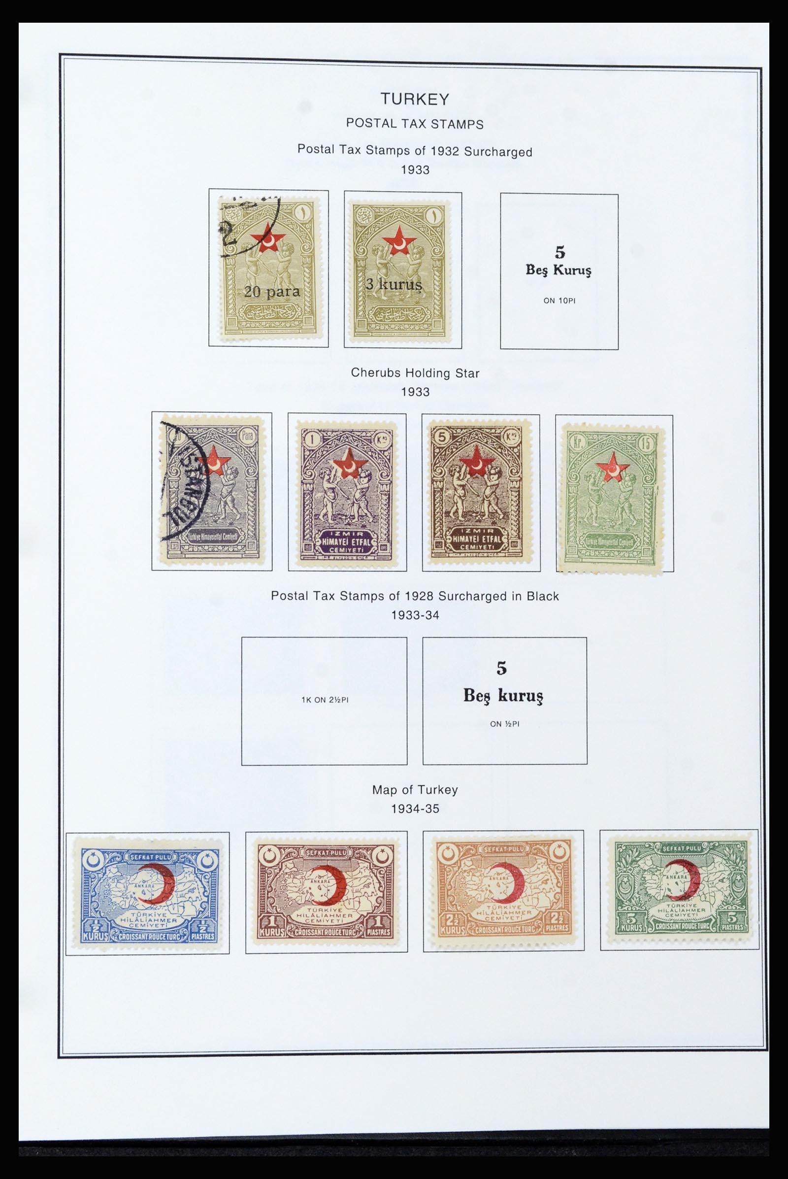 37224 089 - Postzegelverzameling 37224 Turkije 1863-2000.