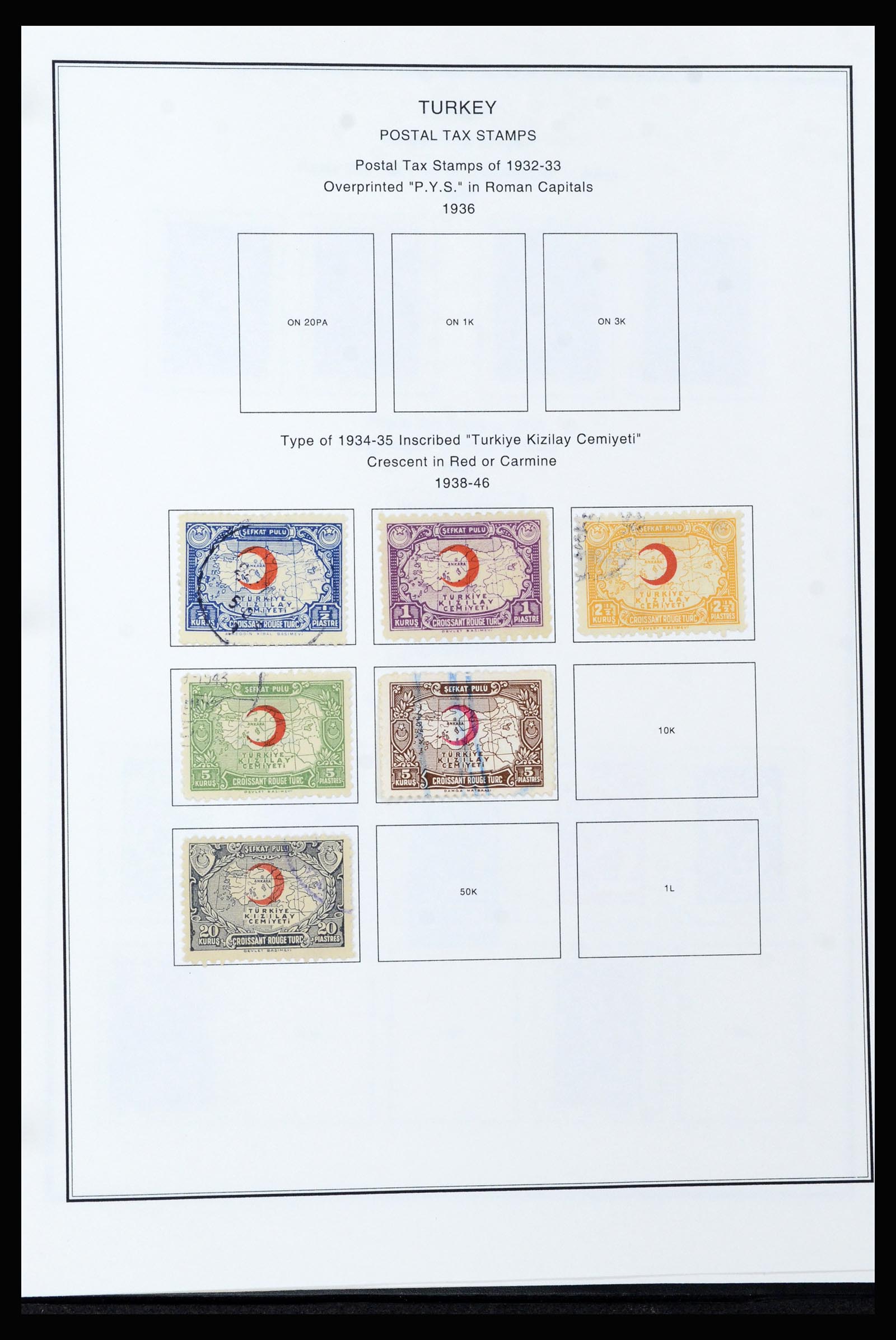 37224 090 - Postzegelverzameling 37224 Turkije 1863-2000.