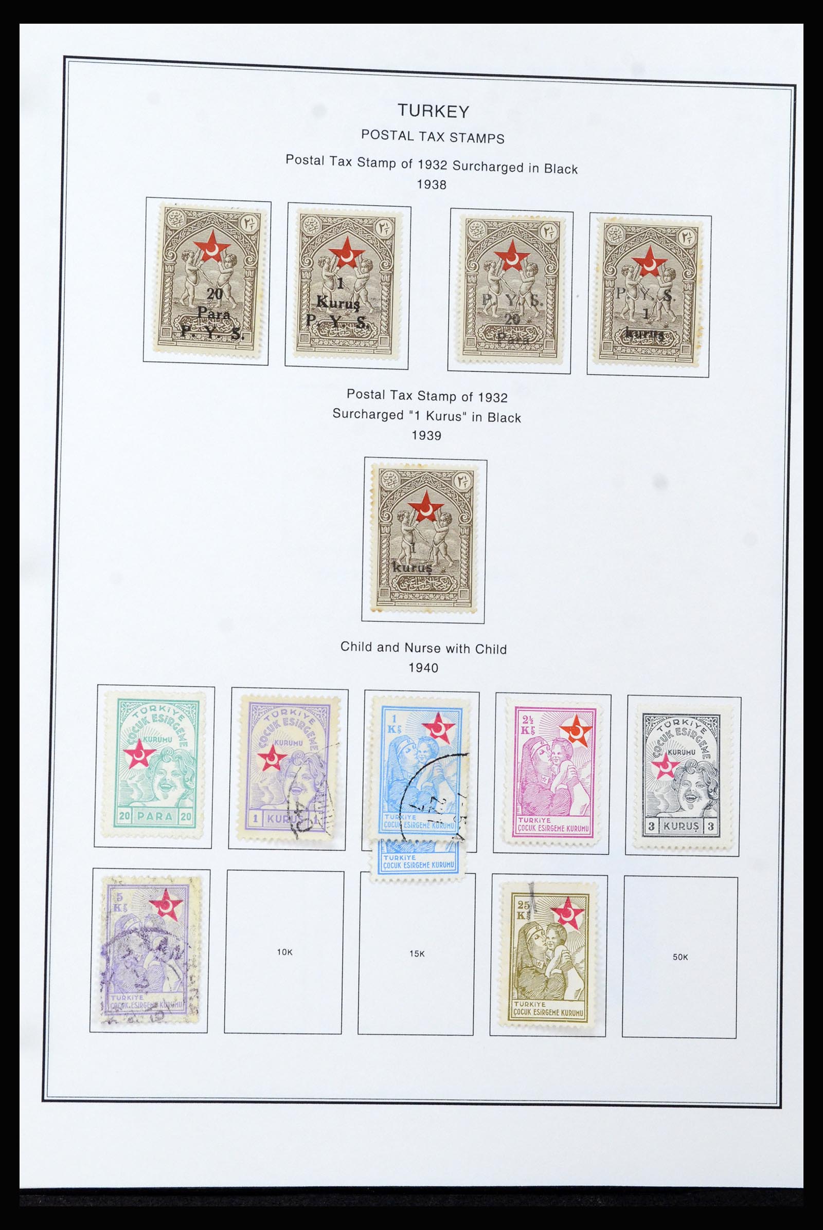 37224 091 - Postzegelverzameling 37224 Turkije 1863-2000.