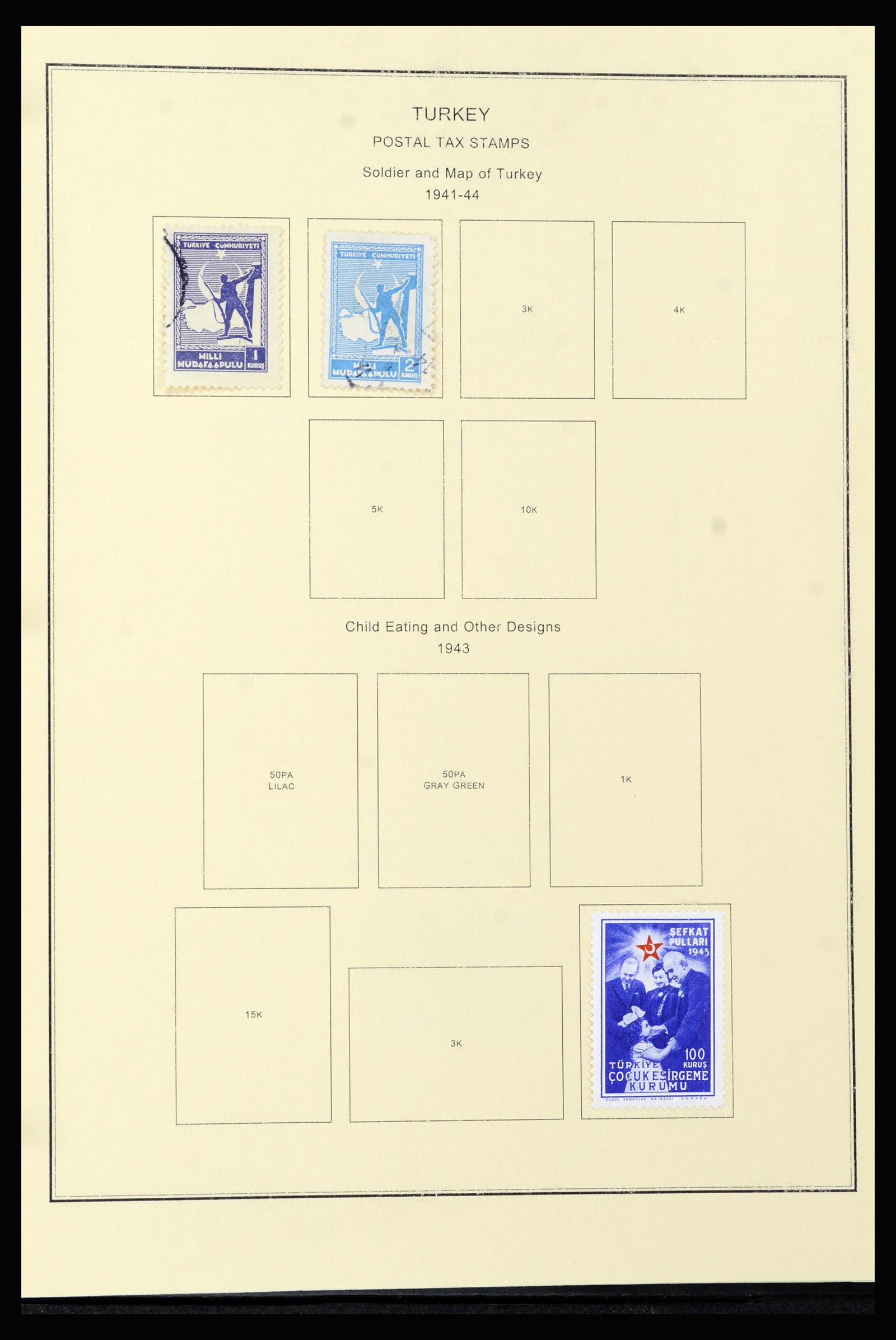 37224 092 - Postzegelverzameling 37224 Turkije 1863-2000.
