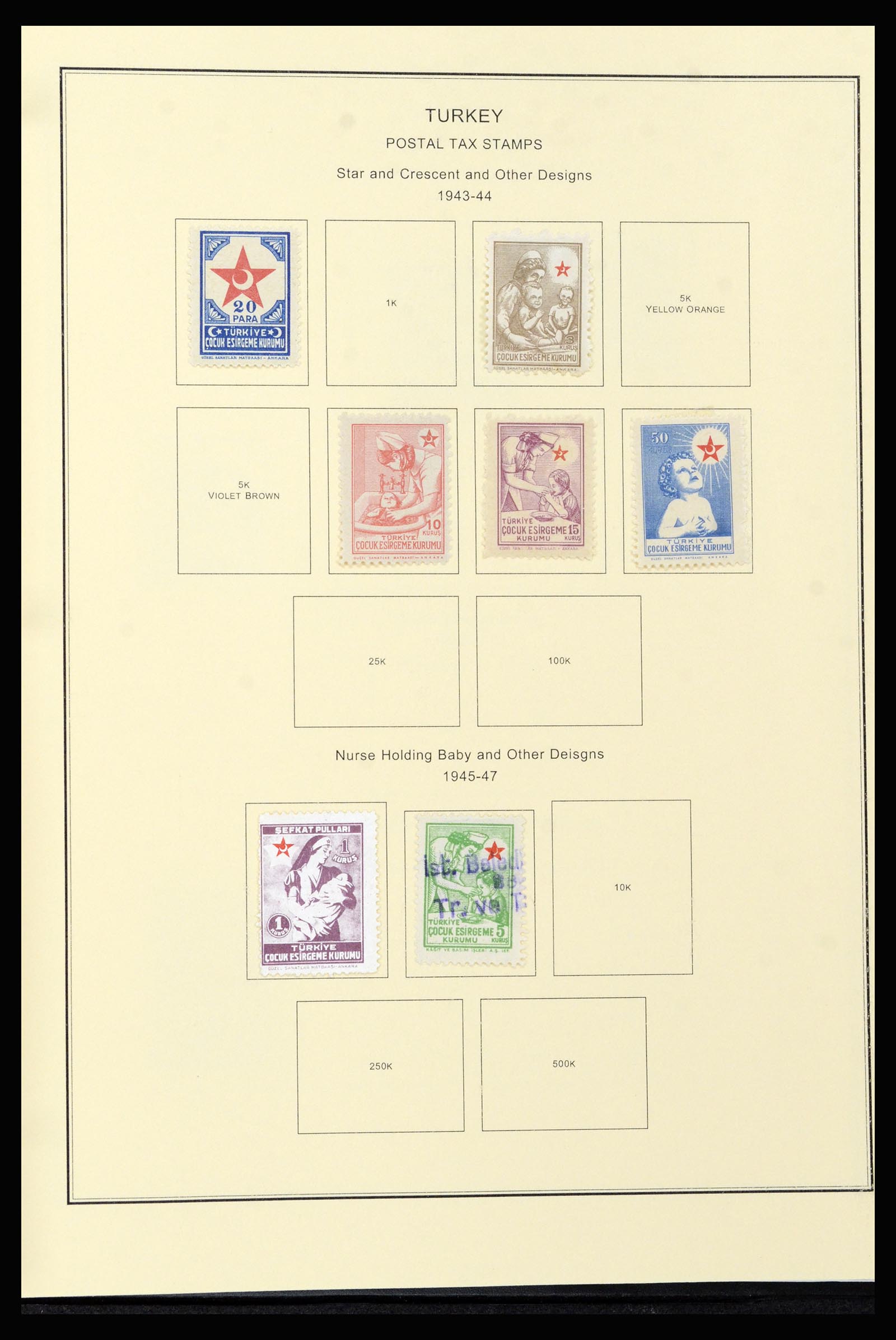 37224 094 - Postzegelverzameling 37224 Turkije 1863-2000.