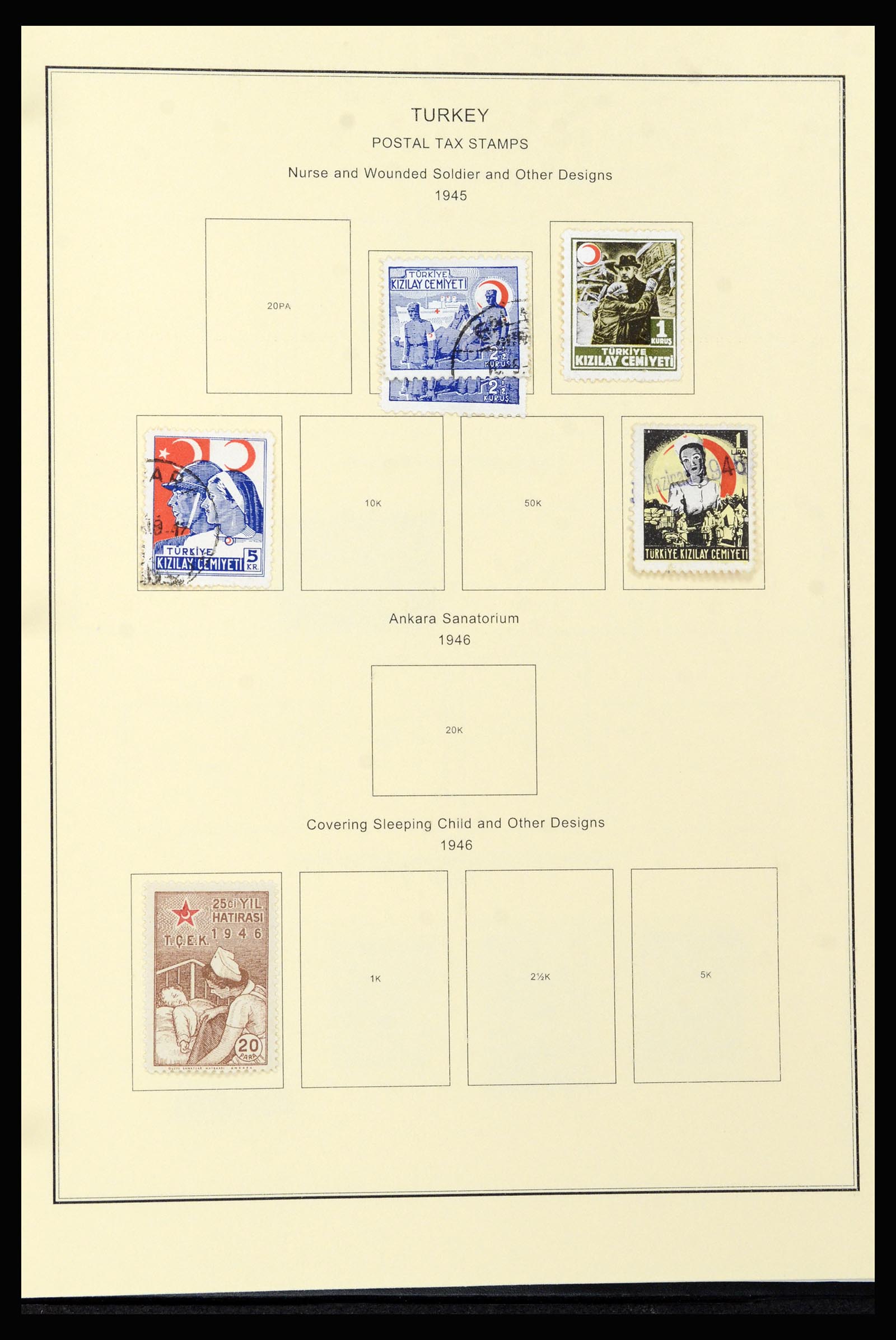 37224 095 - Postzegelverzameling 37224 Turkije 1863-2000.