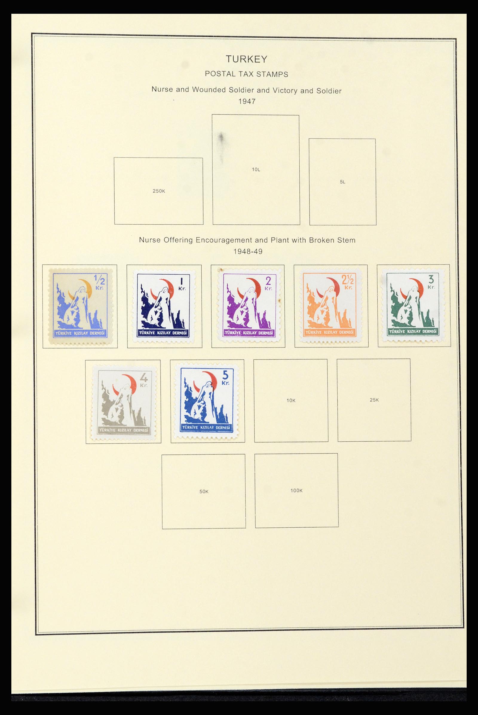 37224 098 - Postzegelverzameling 37224 Turkije 1863-2000.
