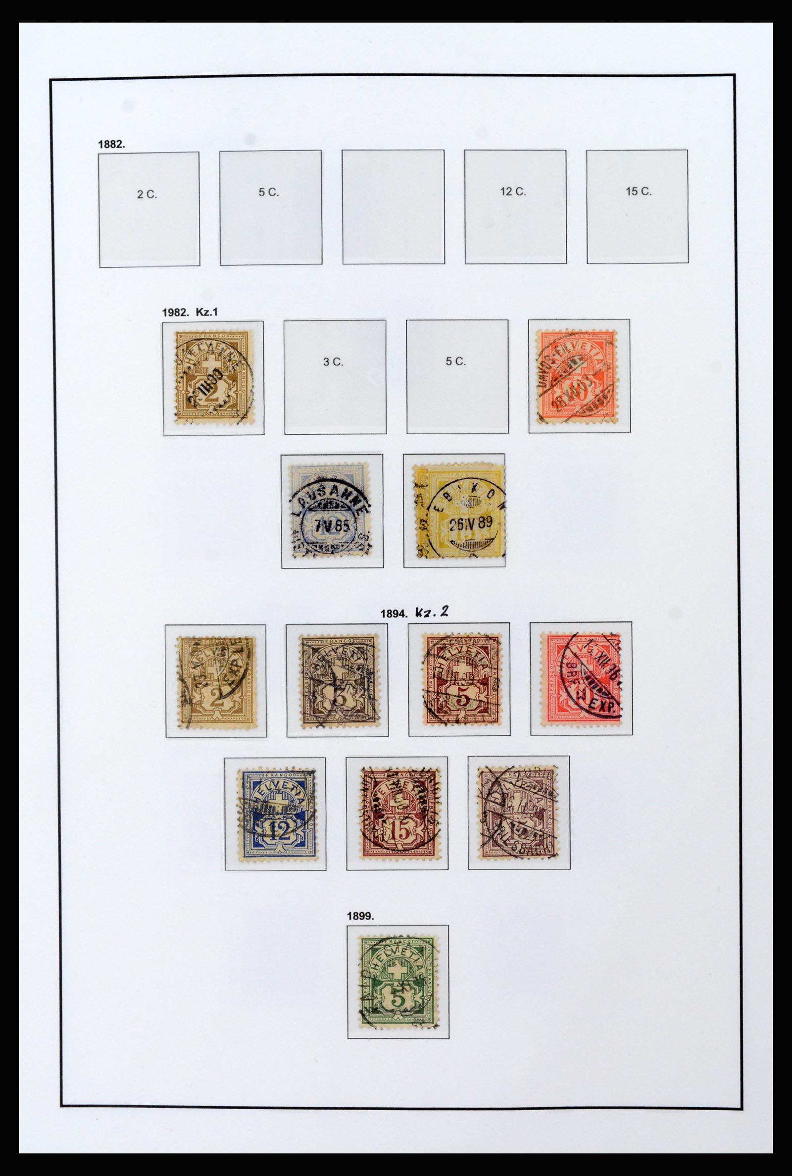 37225 002 - Postzegelverzameling 37225 Zwitserland 1854-2020.