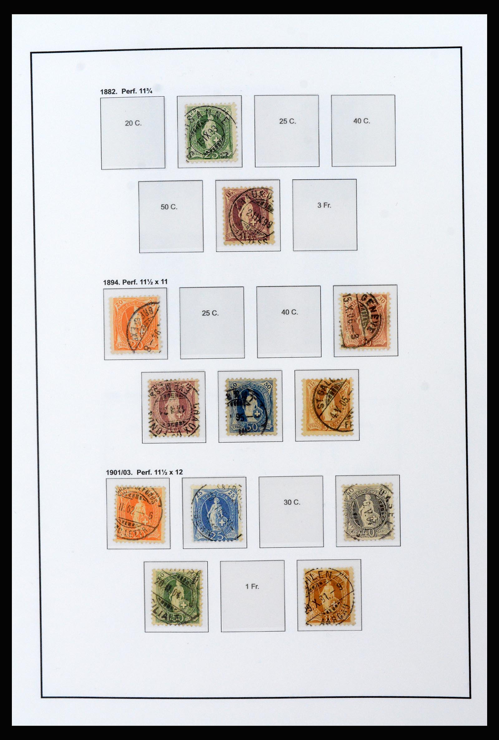 37225 003 - Postzegelverzameling 37225 Zwitserland 1854-2020.