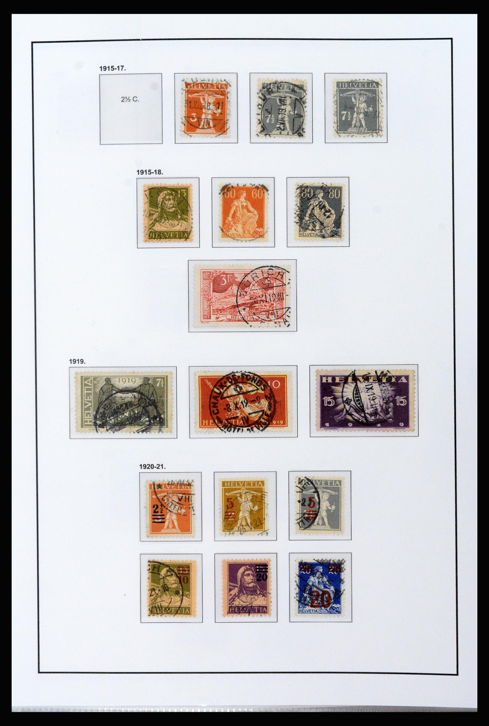 37225 007 - Postzegelverzameling 37225 Zwitserland 1854-2020.