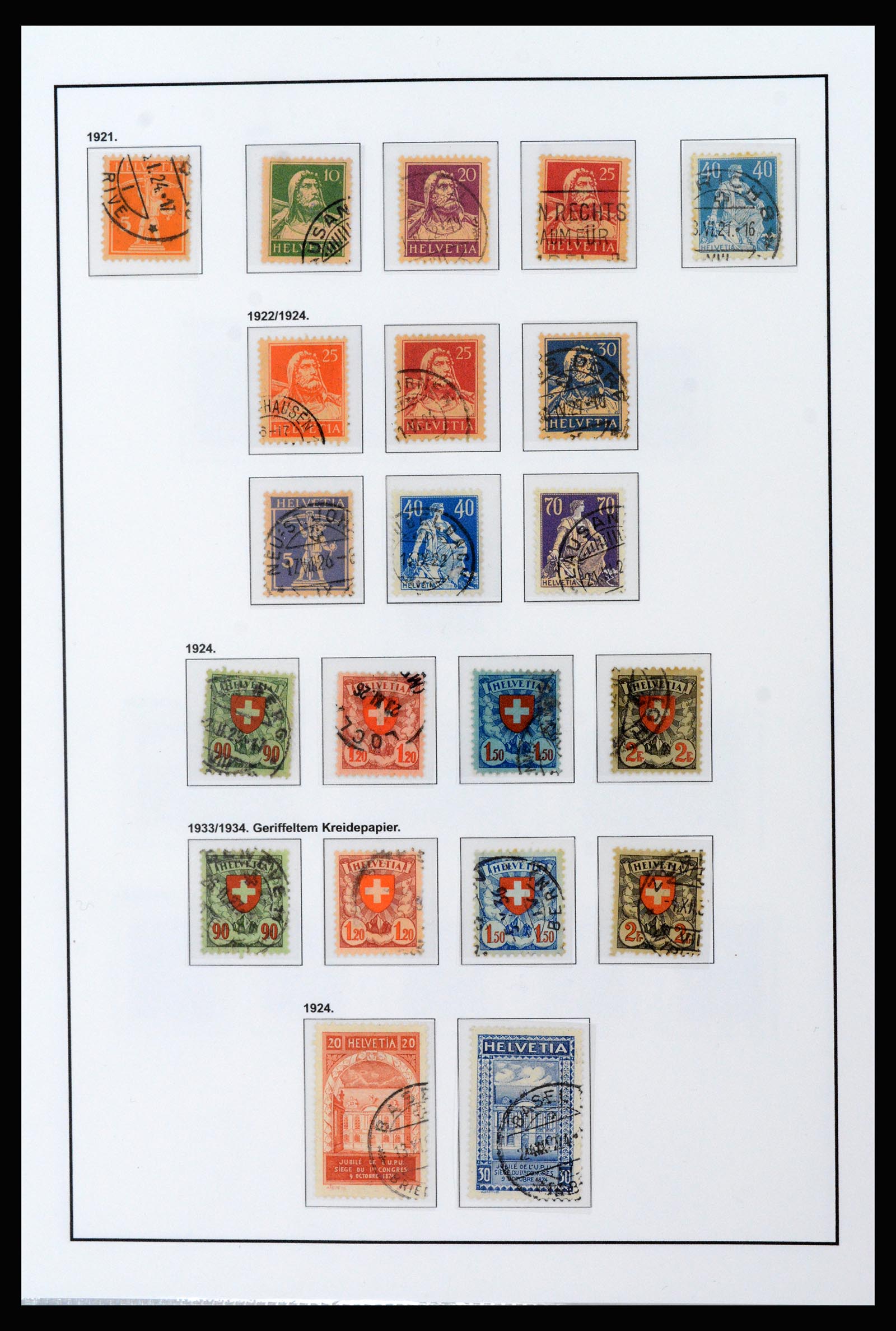 37225 008 - Postzegelverzameling 37225 Zwitserland 1854-2020.